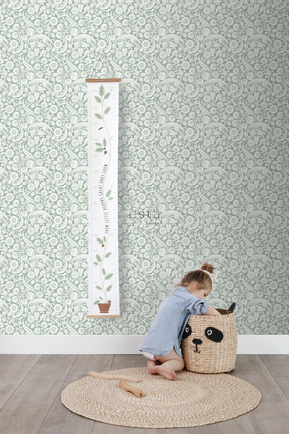 Vintage Flowers - Country Garden botanical wallpaper Esta    