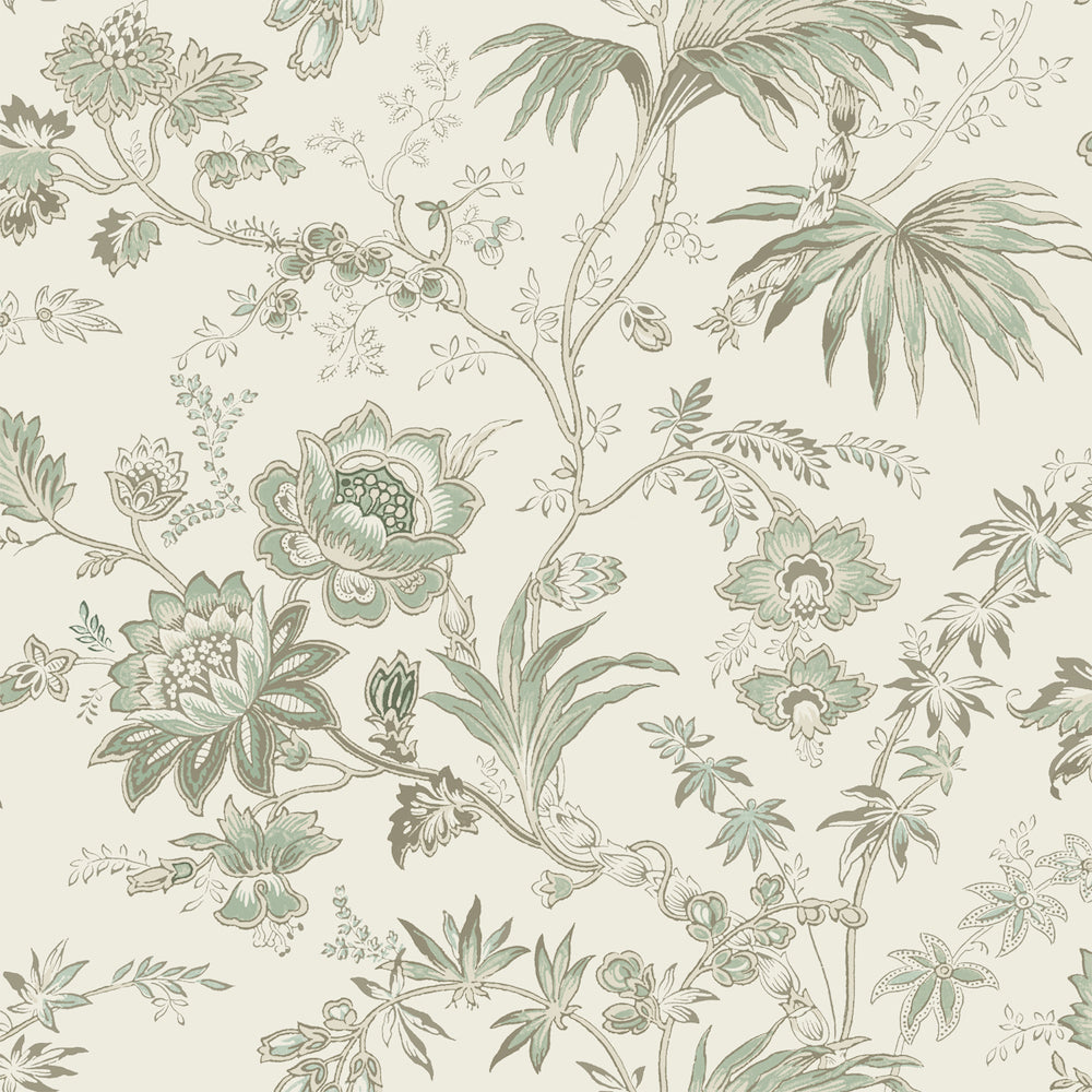 Vintage Flowers - Secret Garden botanical wallpaper Esta Roll Cream  139400