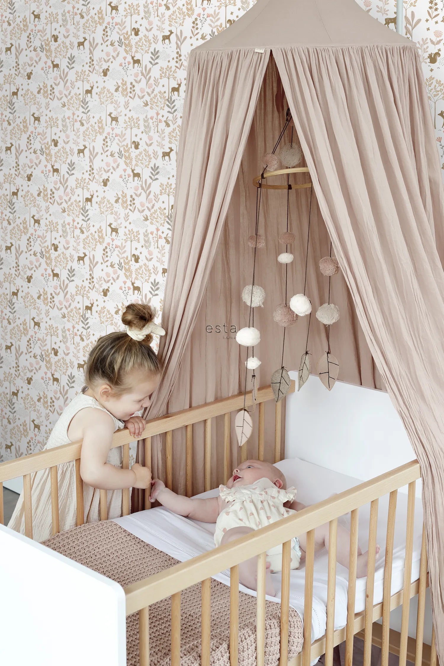To The Moon and Back - Forest Friends kids wallpaper ESTAhome