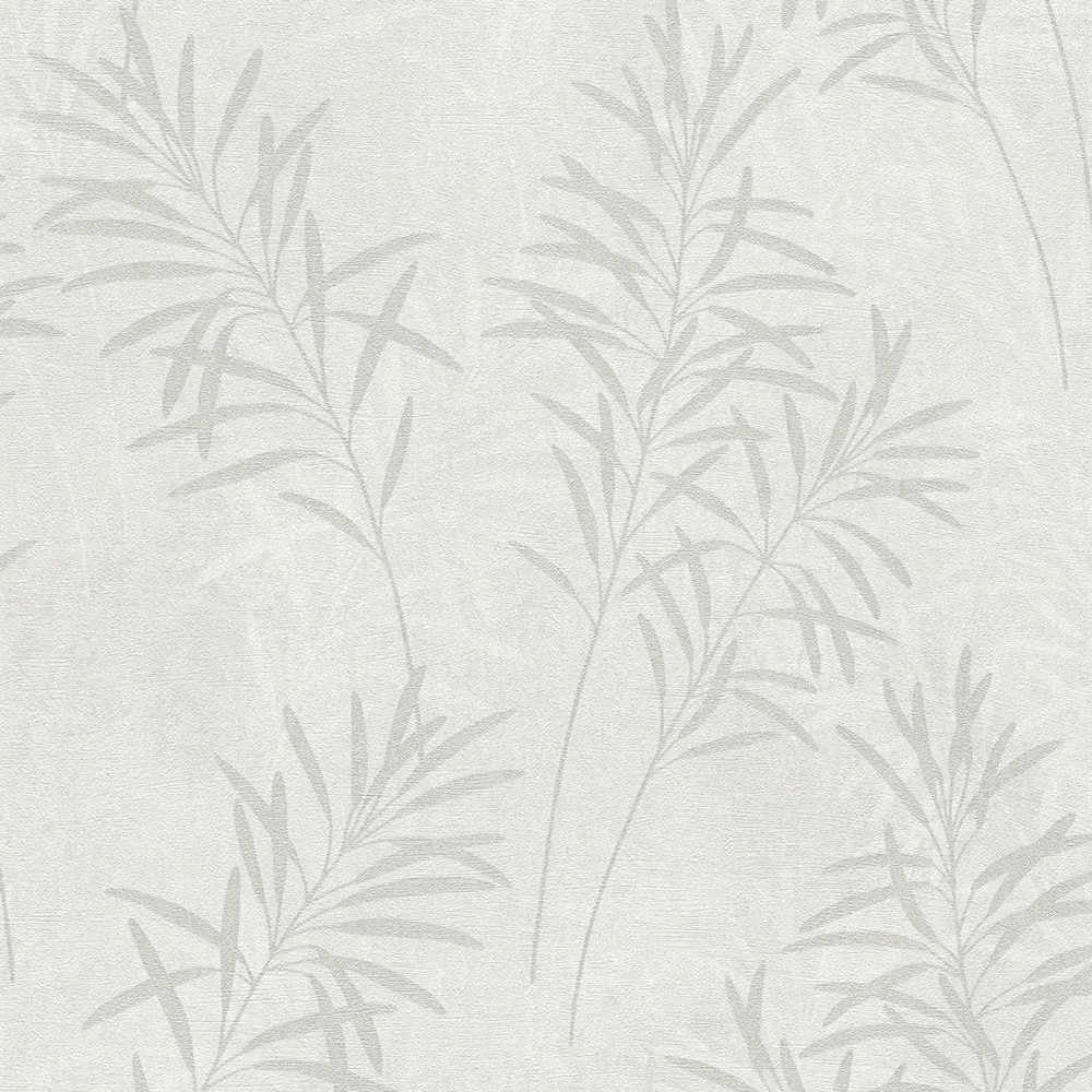 Terra - Opulent Grasslands botanical wallpaper AS Creation Roll Light Grey  389195