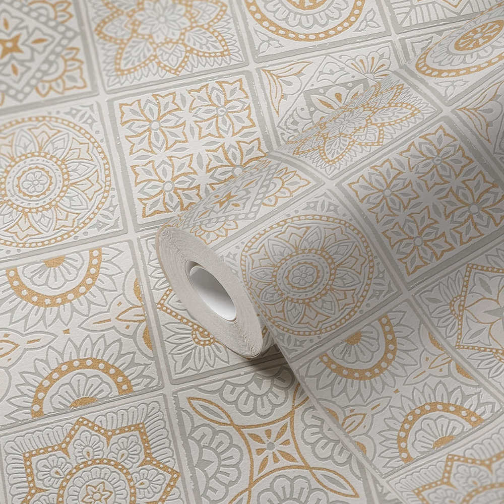Terra - Decorative Tiles industrial wallpaper AS Creation    