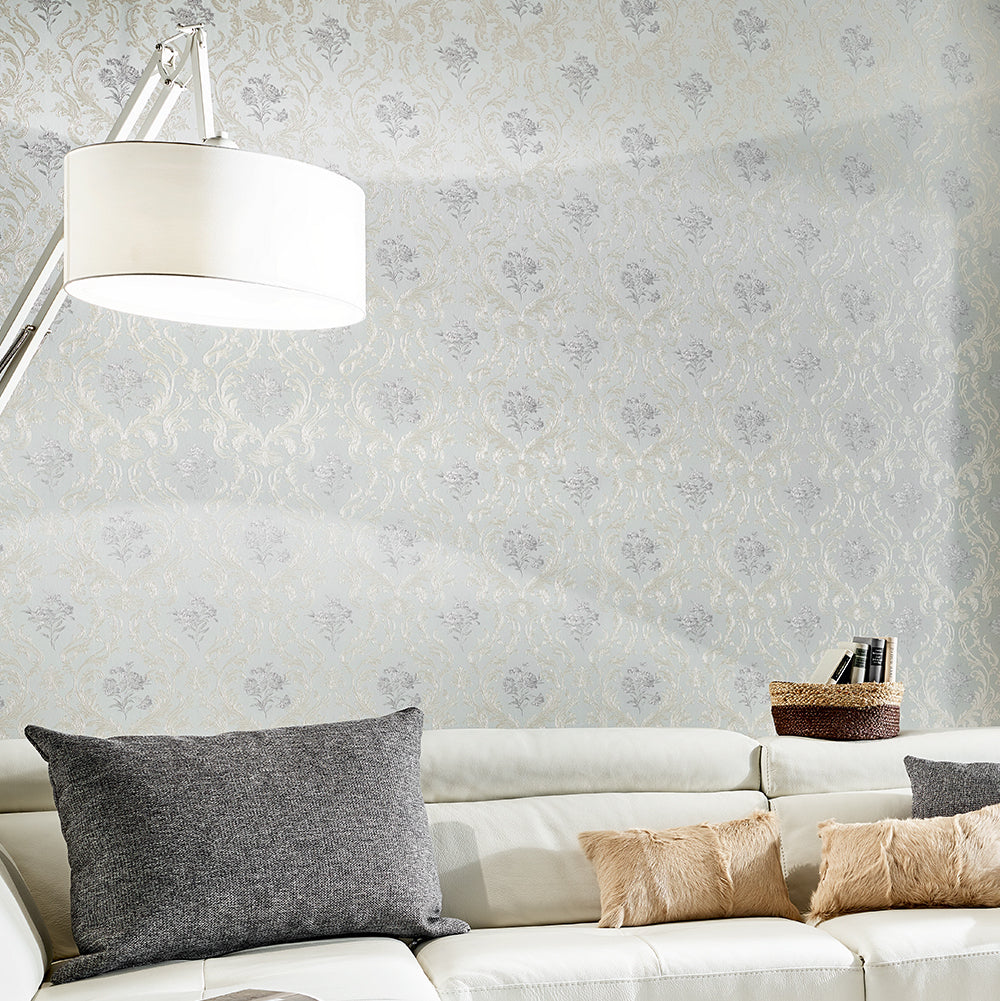 Belvedere - Floral Damask damask wallpaper Marburg    
