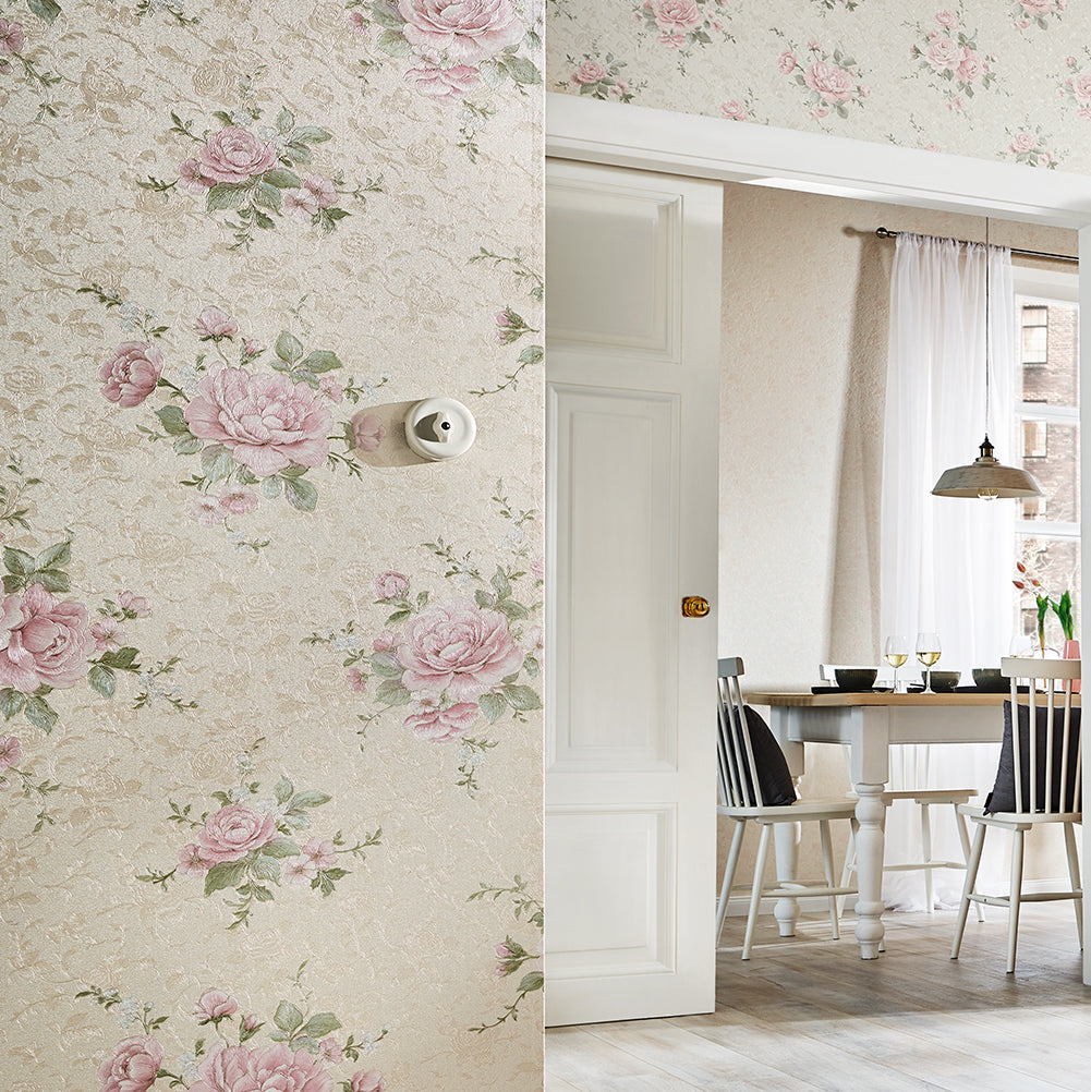 Belvedere - Vintage Roses botanical wallpaper Marburg    