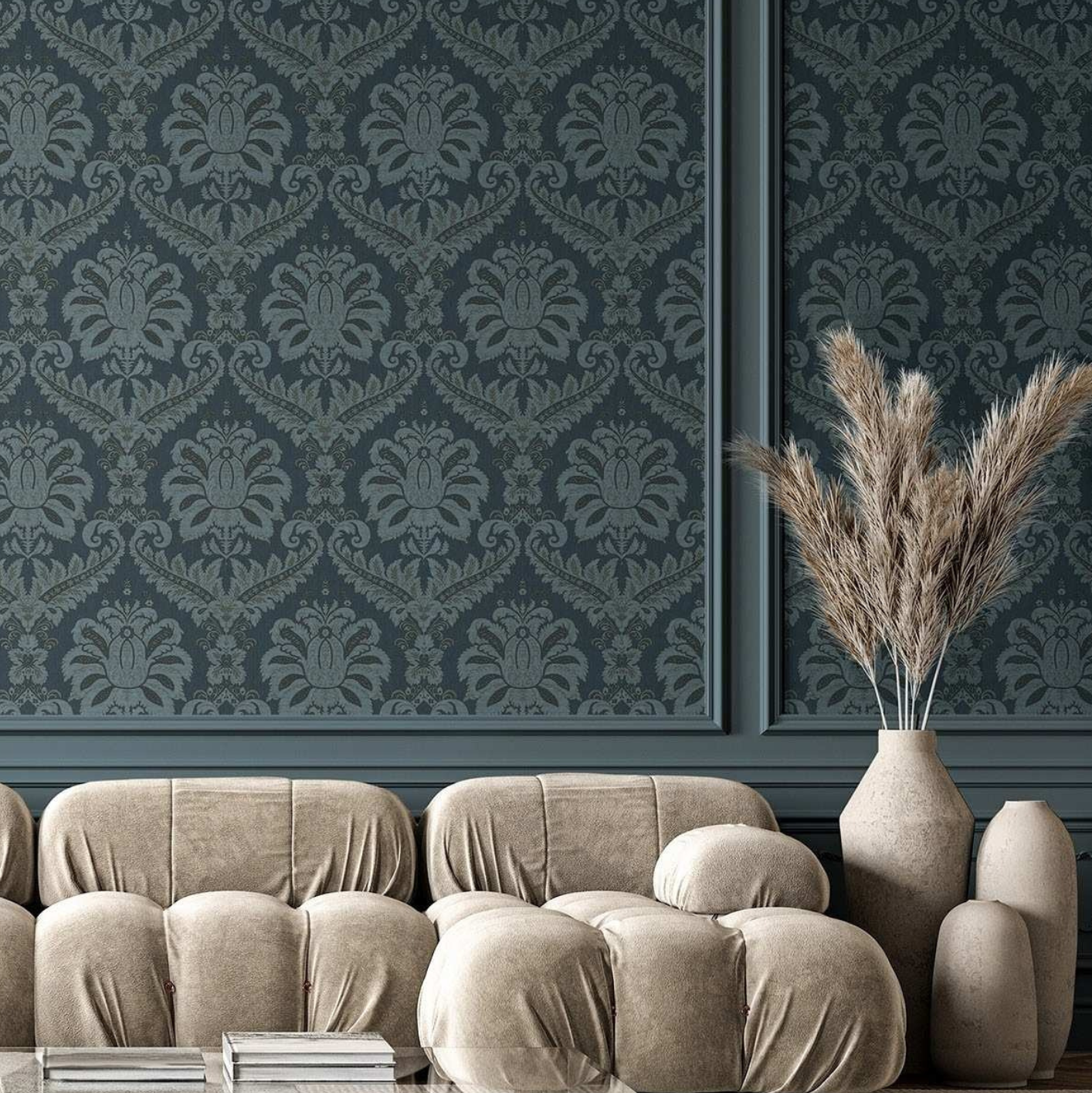 Ornamenta - Damasco damask wallpaper Parato