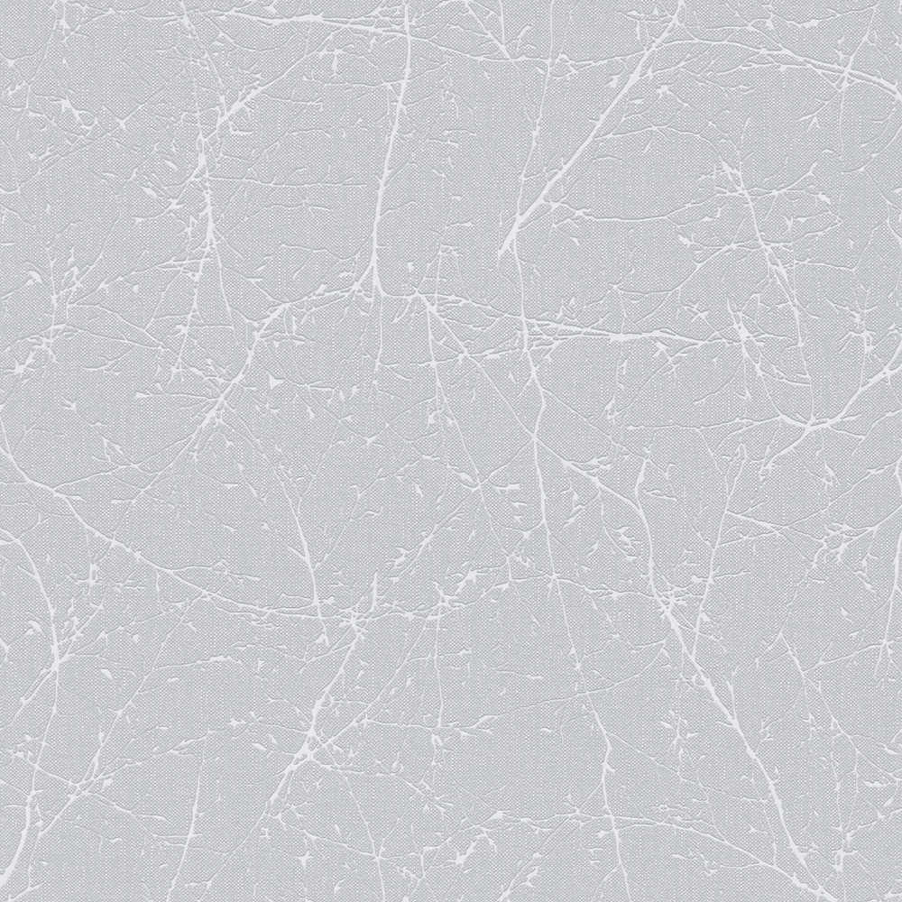 Terra - Metallic Branches botanical wallpaper AS Creation Roll Light Grey  385041