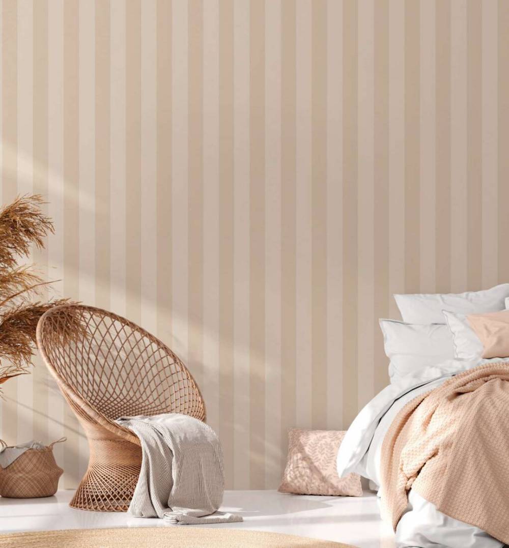 Natural Living - Cosy Stripe stripe wallpaper AS Creation    