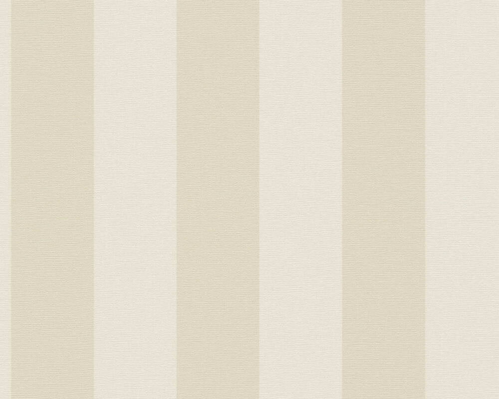 Natural Living - Cosy Stripe stripe wallpaper AS Creation Roll Beige  386652