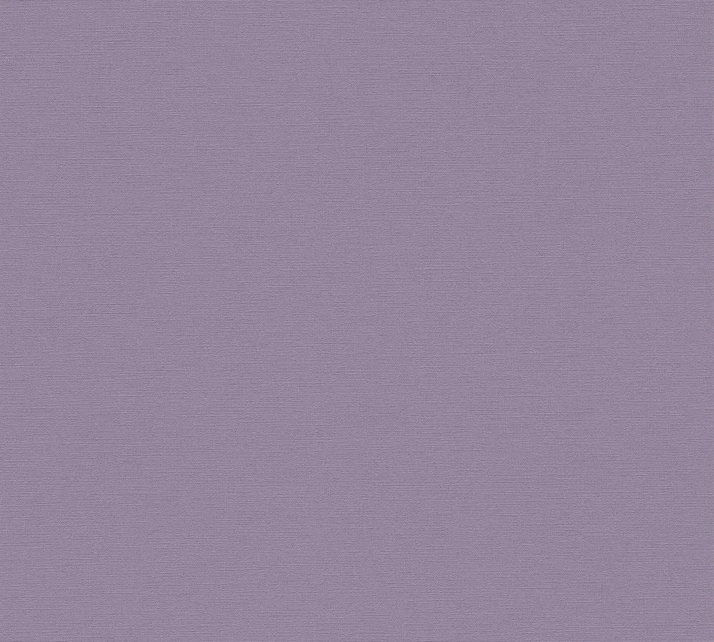 Anna D'Andrea - Plain Linen plain wallpaper AS Creation Roll Purple 389039