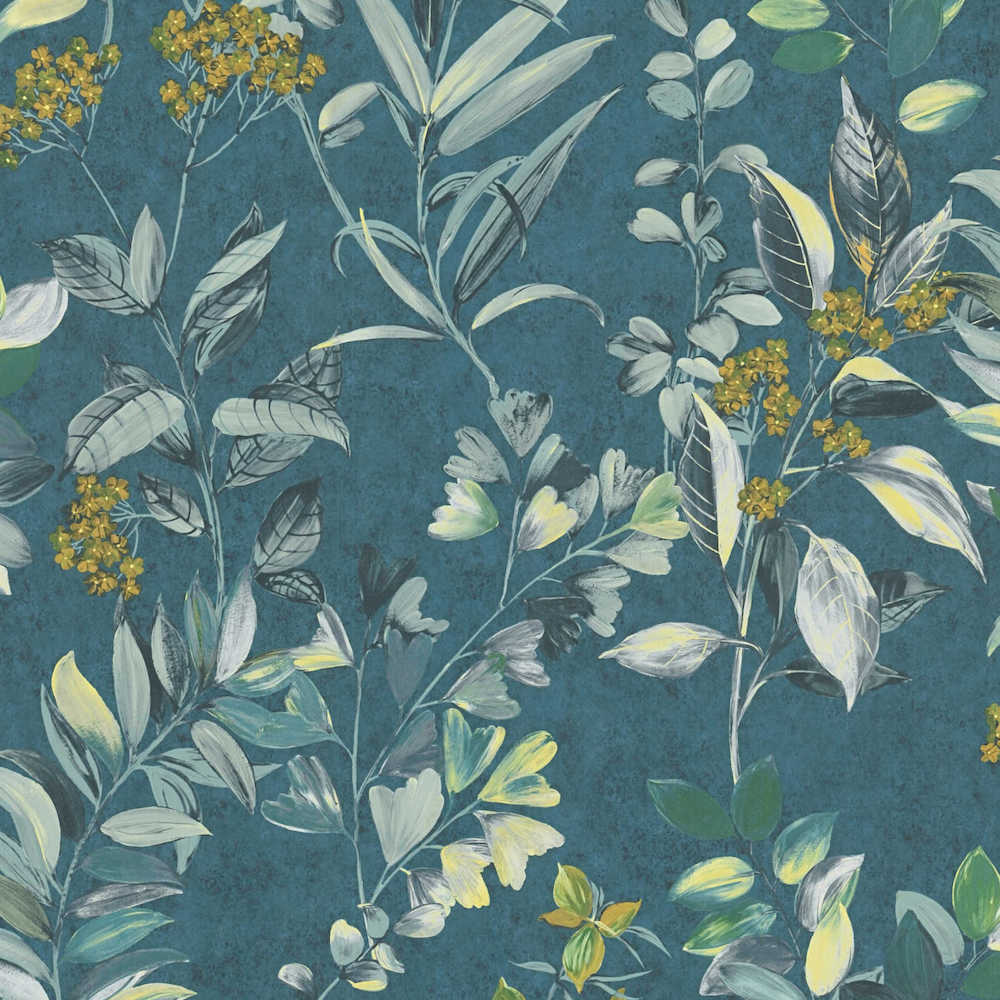 Arcade - Flowers & Branches botanical wallpaper AS Creation Roll Green  391713