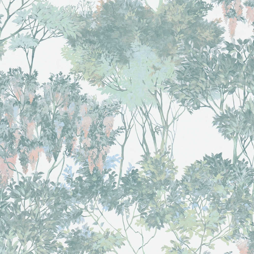 Arcade - Mystery Forest botanical wallpaper AS Creation Roll Green  391733