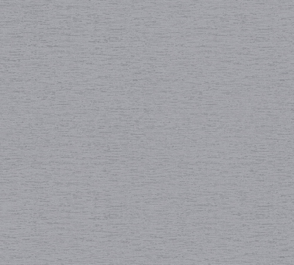 Famous Garden - Silk Look plain wallpaper AS Creation Roll Grey  393519