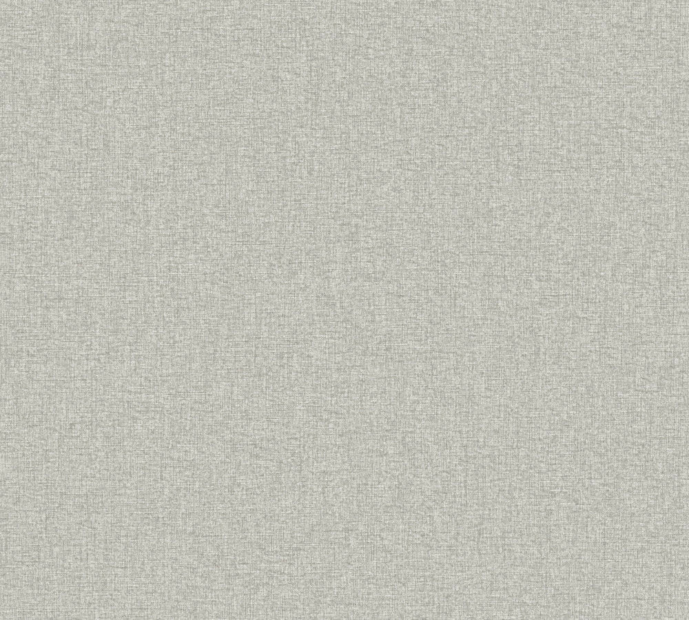 Famous Garden - Famous Linen Plain plain wallpaper AS Creation Roll Grey  393537