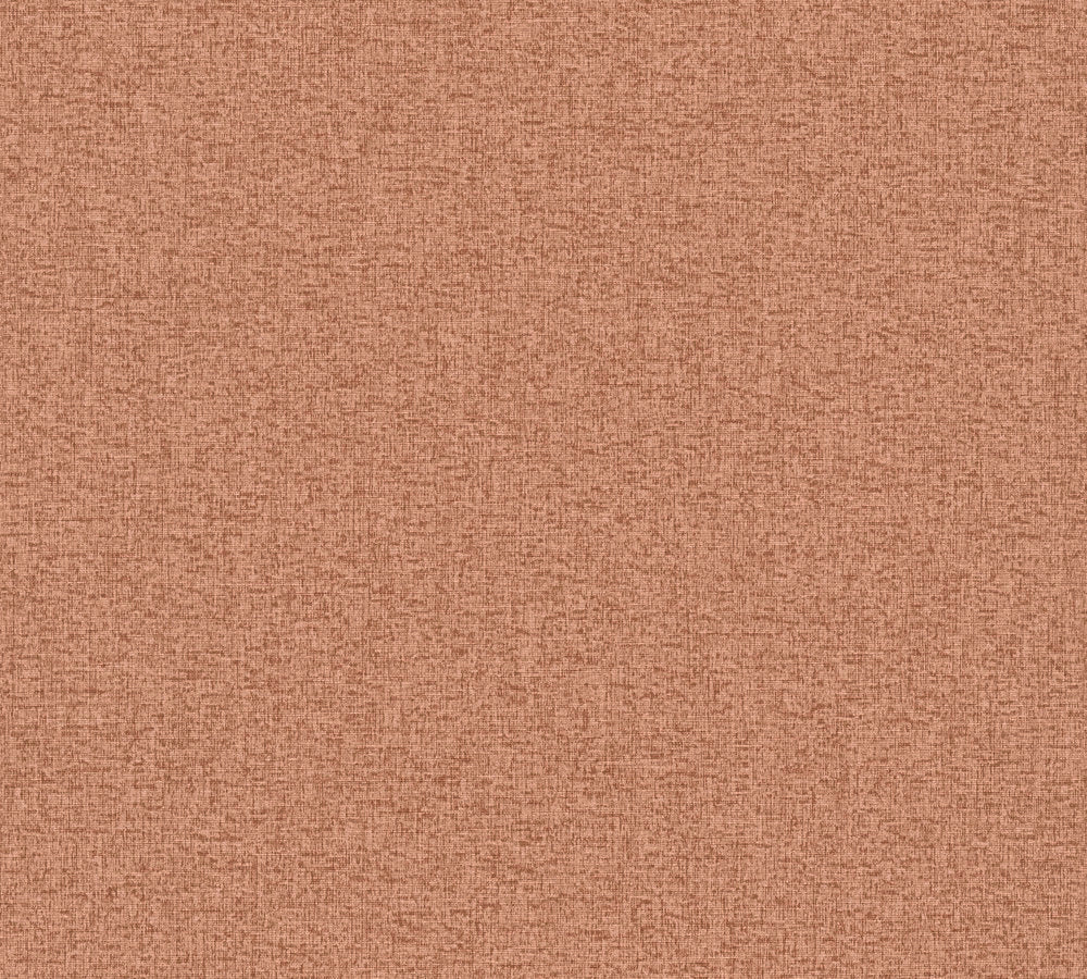 Famous Garden - Famous Linen Plain plain wallpaper AS Creation Roll Orange  393541