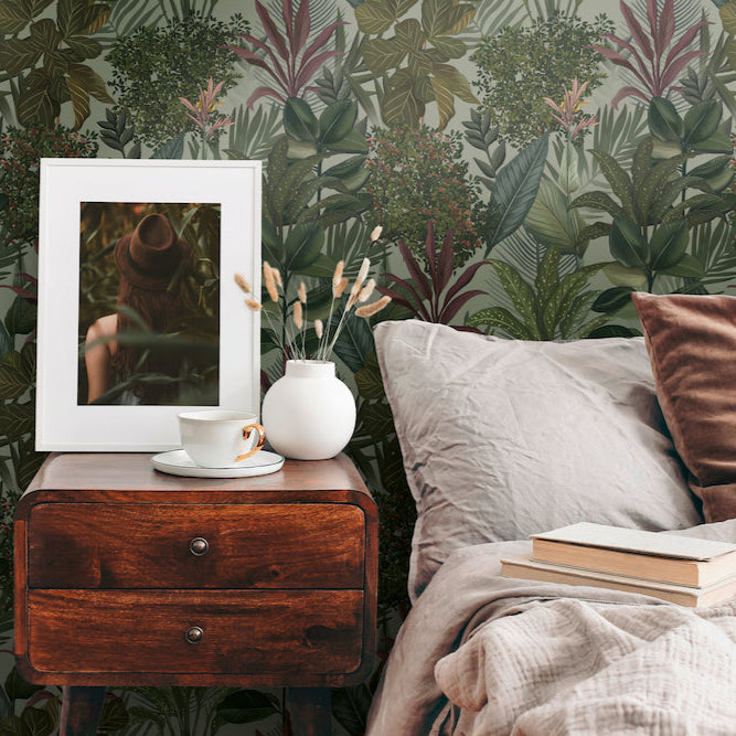 Drawn Into Nature - Mystery Jungle botanical wallpaper AS Creation    