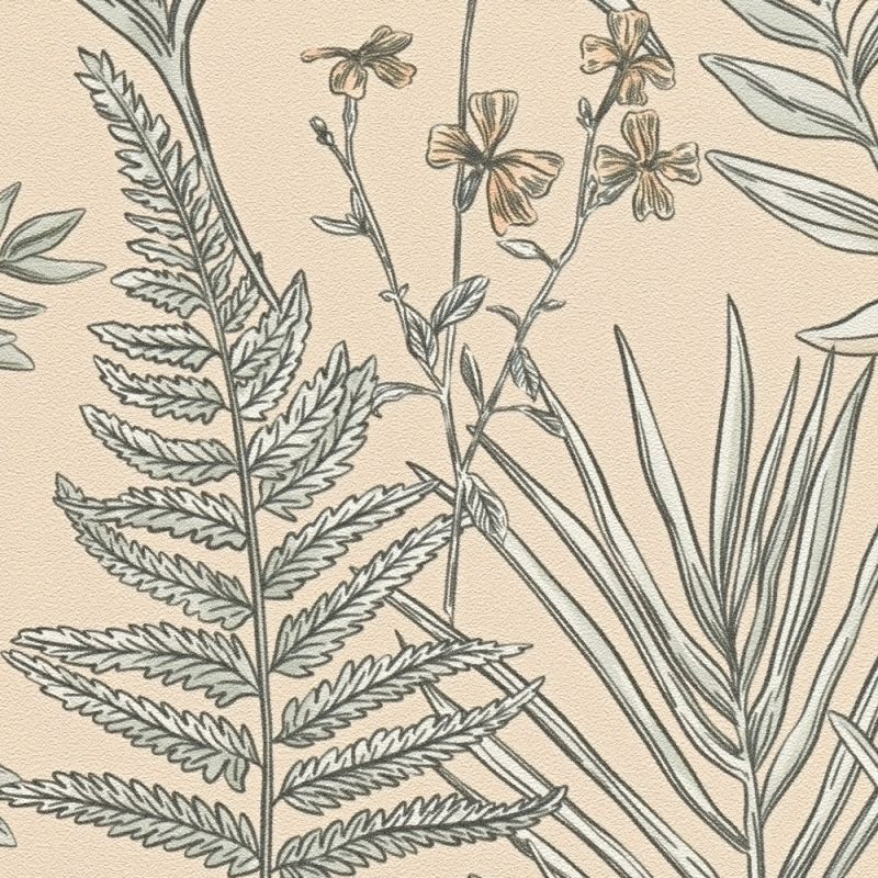 Drawn Into Nature - Meadow Dreams botanical wallpaper AS Creation