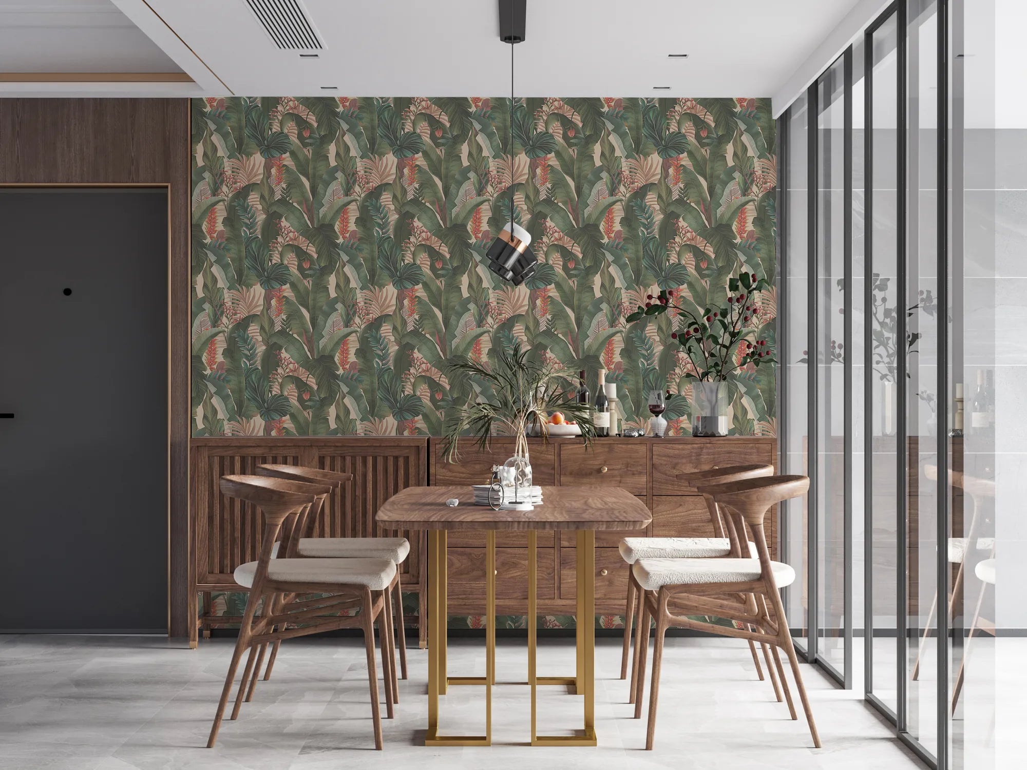 Drawn Into Nature - Jungle Dream botanical wallpaper AS Creation