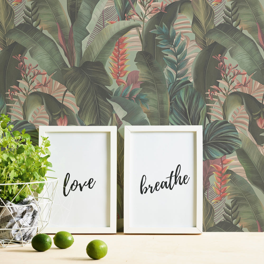 Drawn Into Nature - Jungle Dream botanical wallpaper AS Creation    