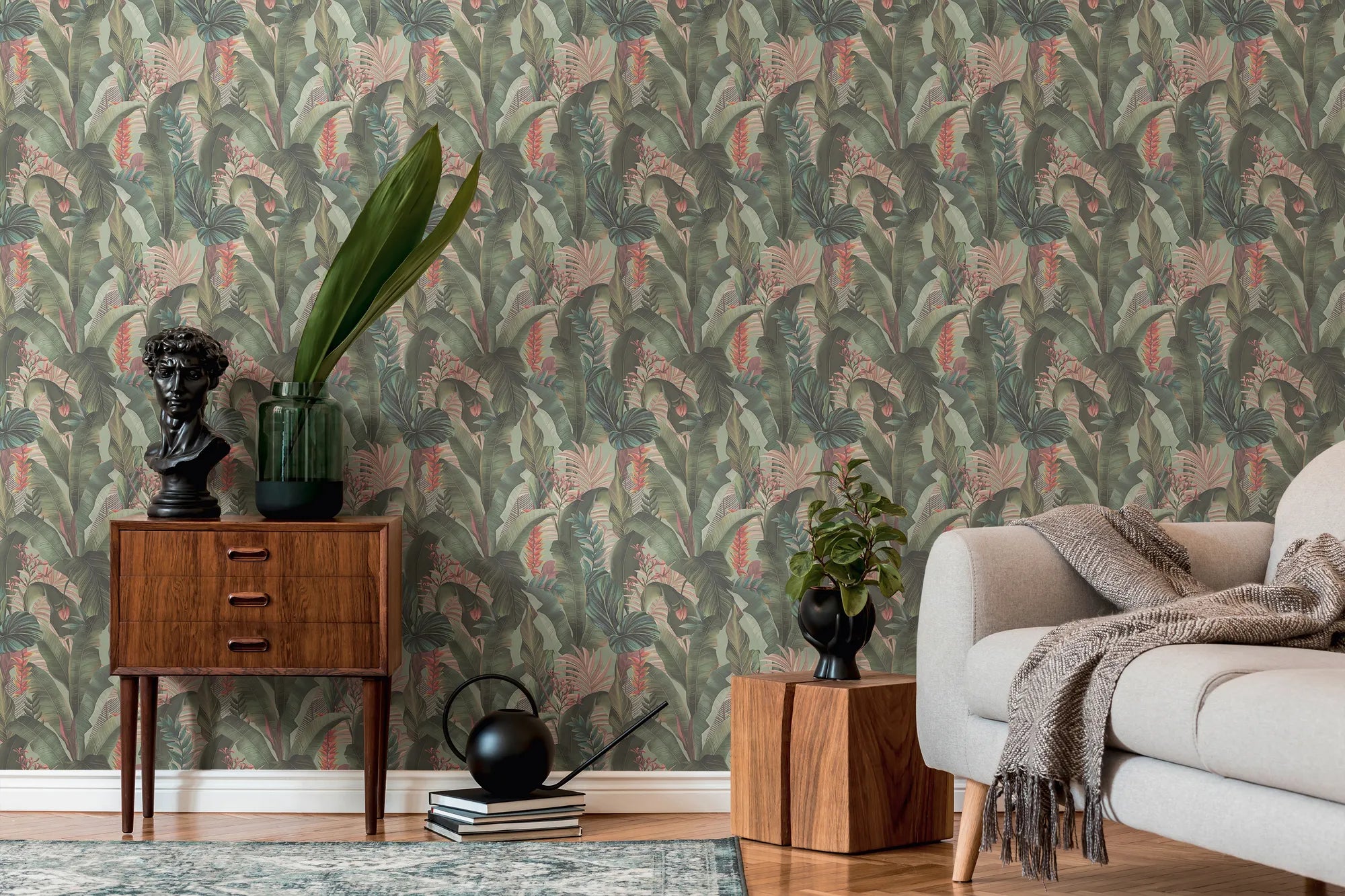 Drawn Into Nature - Jungle Dream botanical wallpaper AS Creation