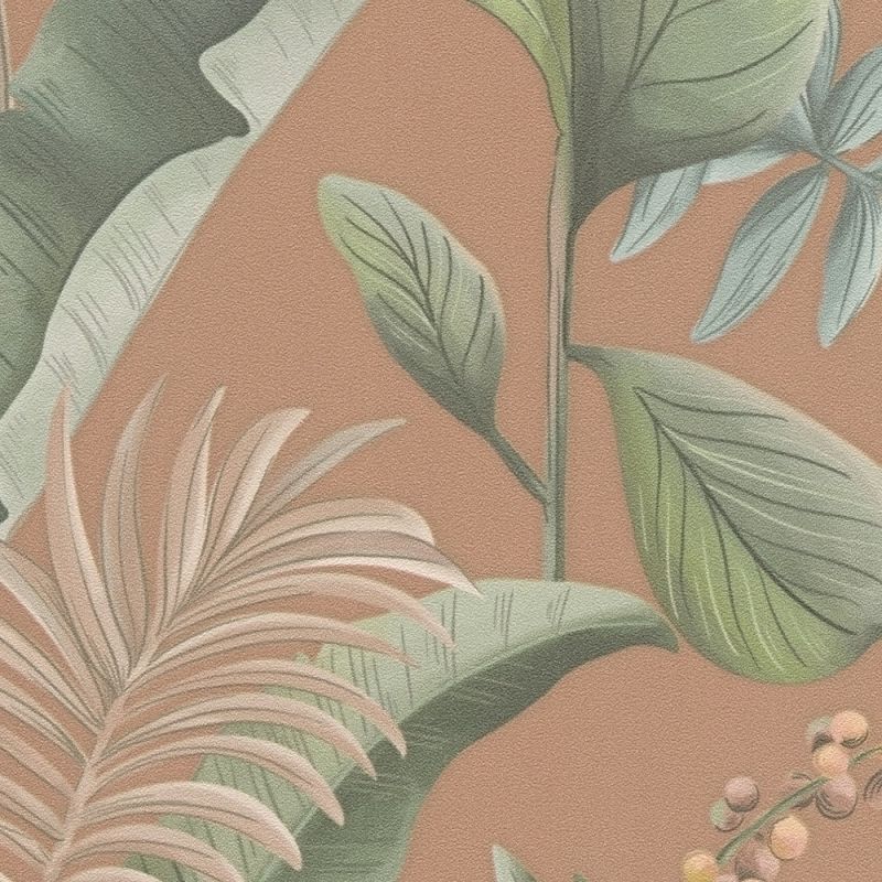 Drawn Into Nature - Jungle botanical wallpaper AS Creation