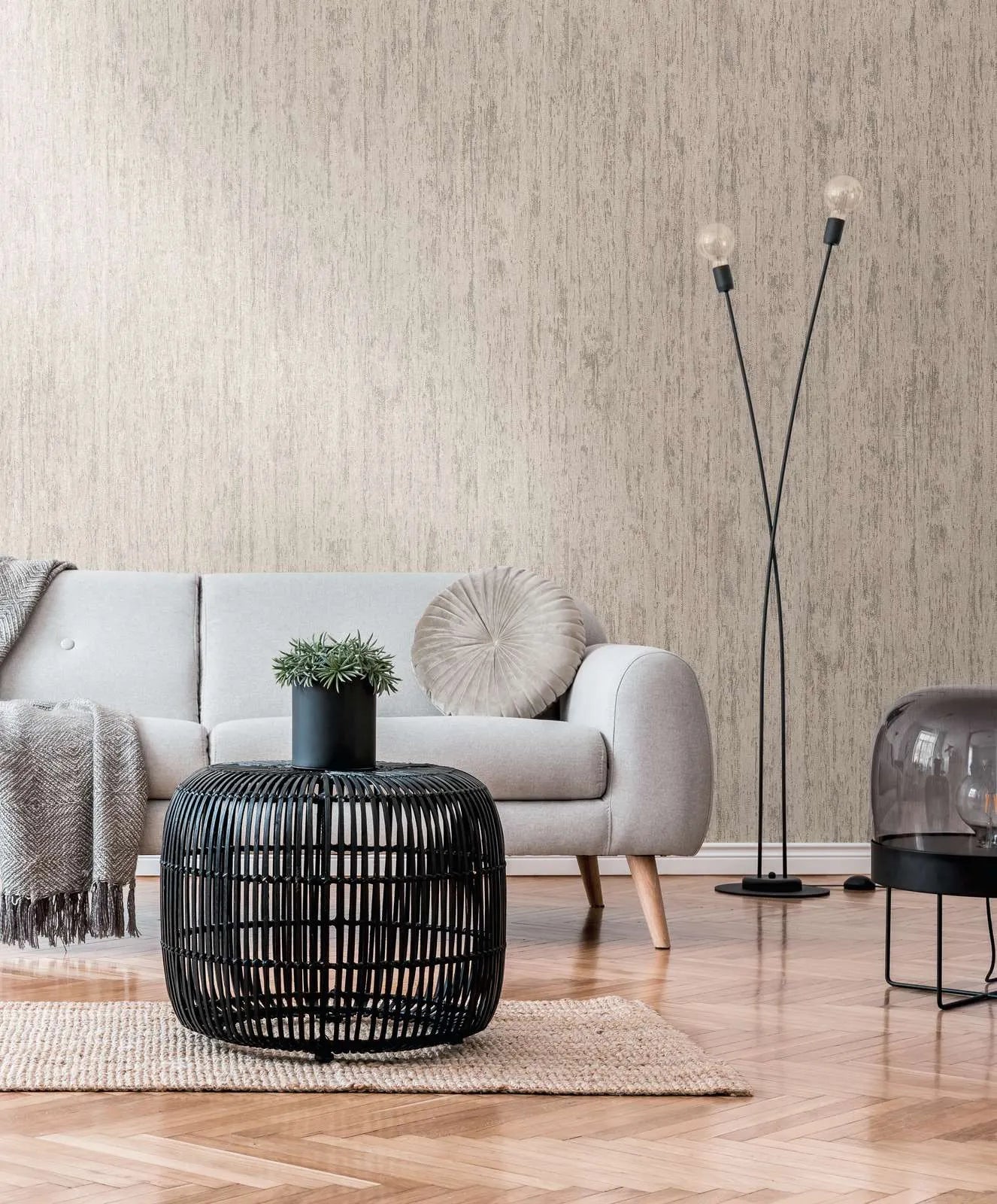 Smart Surfaces - Patina plain wallpaper AS Creation