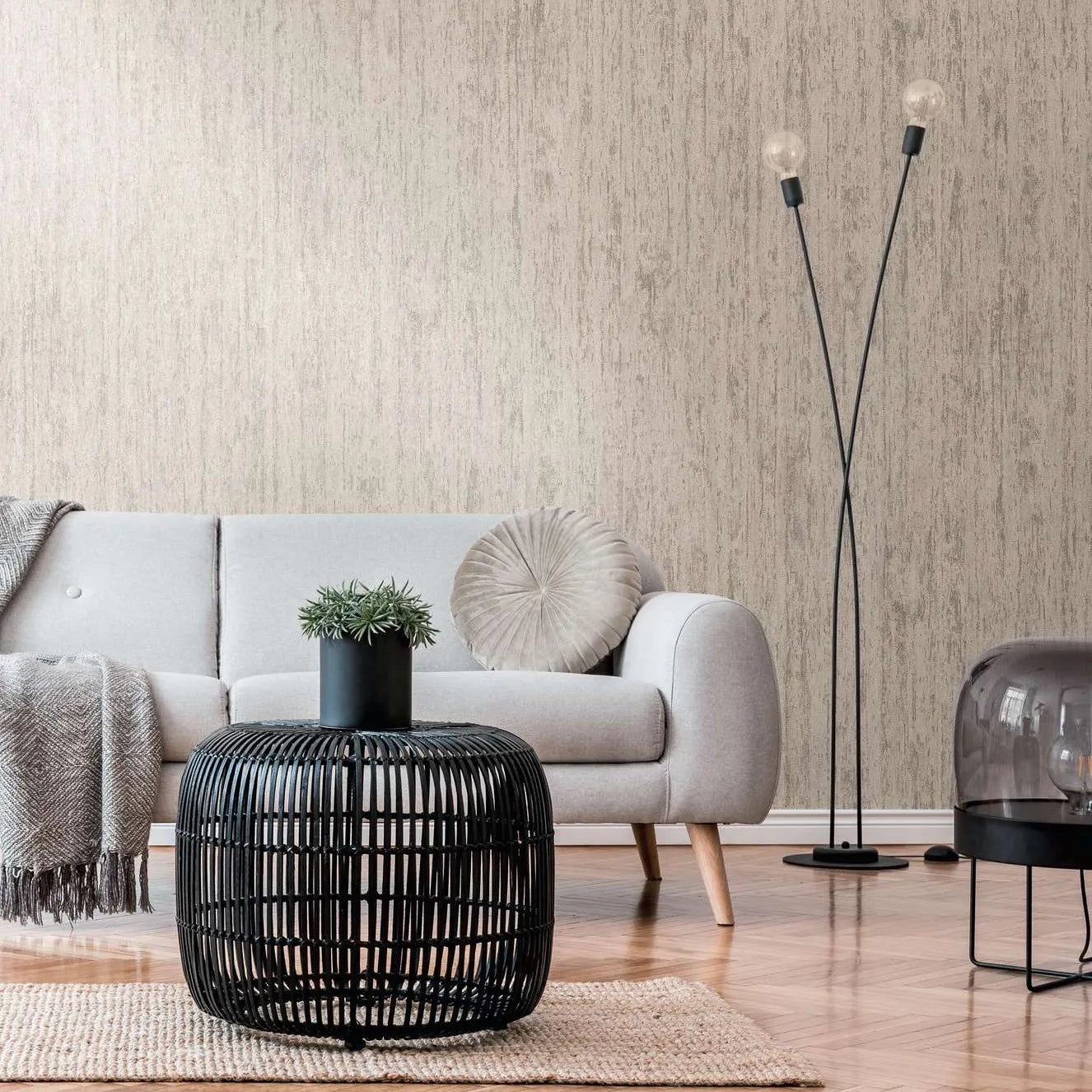 Smart Surfaces - Patina plain wallpaper AS Creation