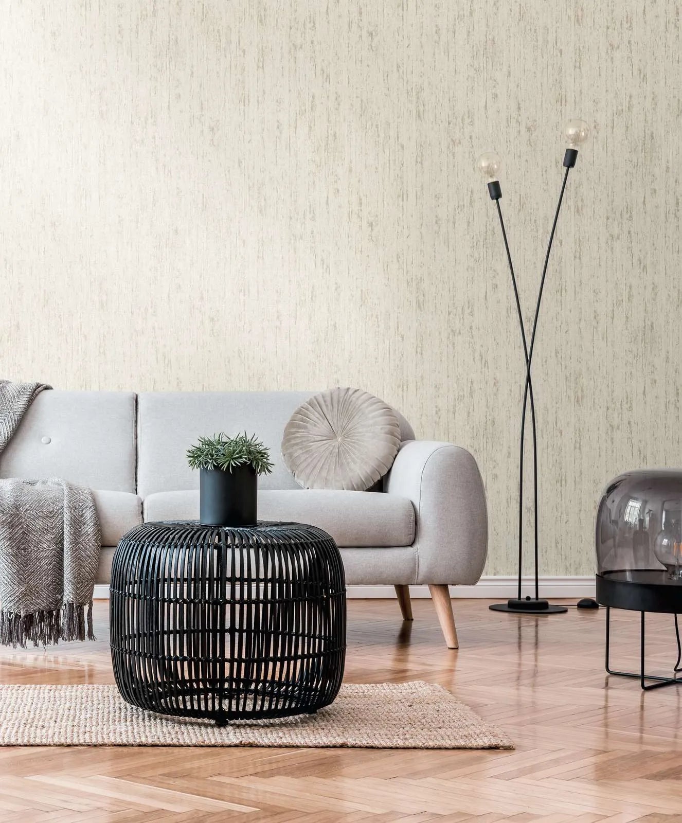 Smart Surfaces - Patina plain wallpaper AS Creation
