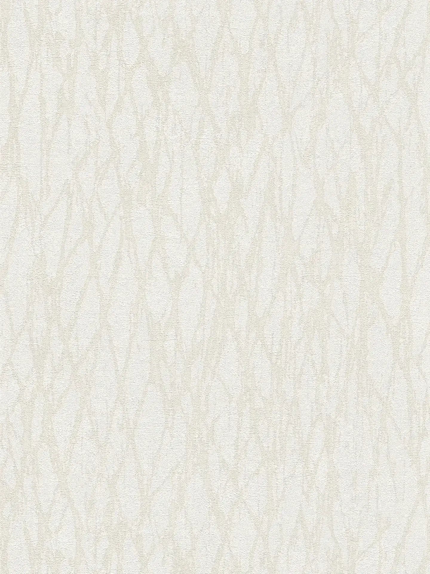 Smart Surfaces - Gridlight plain wallpaper AS Creation Roll White 395631