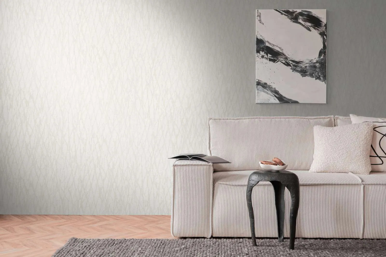 Smart Surfaces - Gridlight plain wallpaper AS Creation