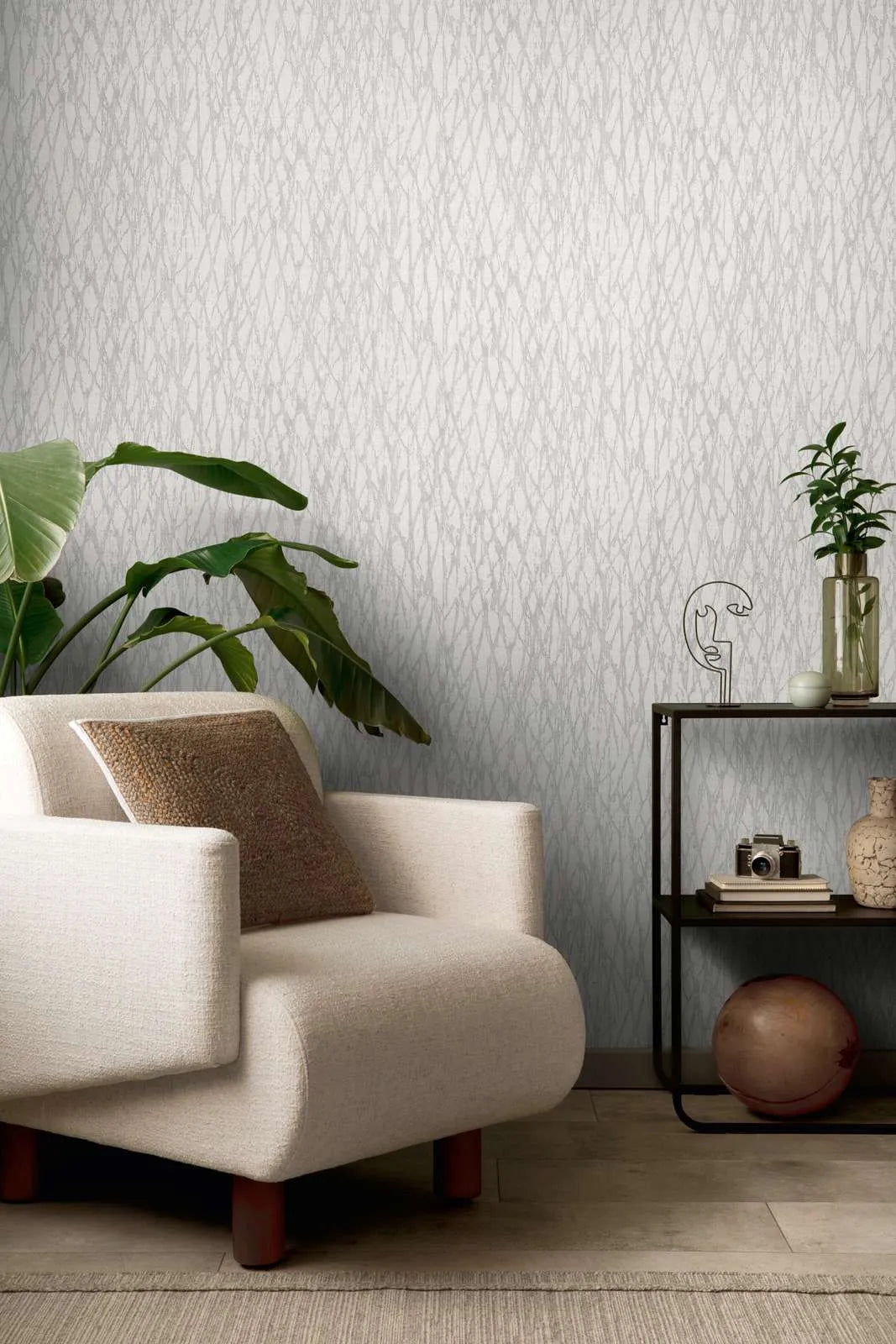 Smart Surfaces - Gridlight plain wallpaper AS Creation
