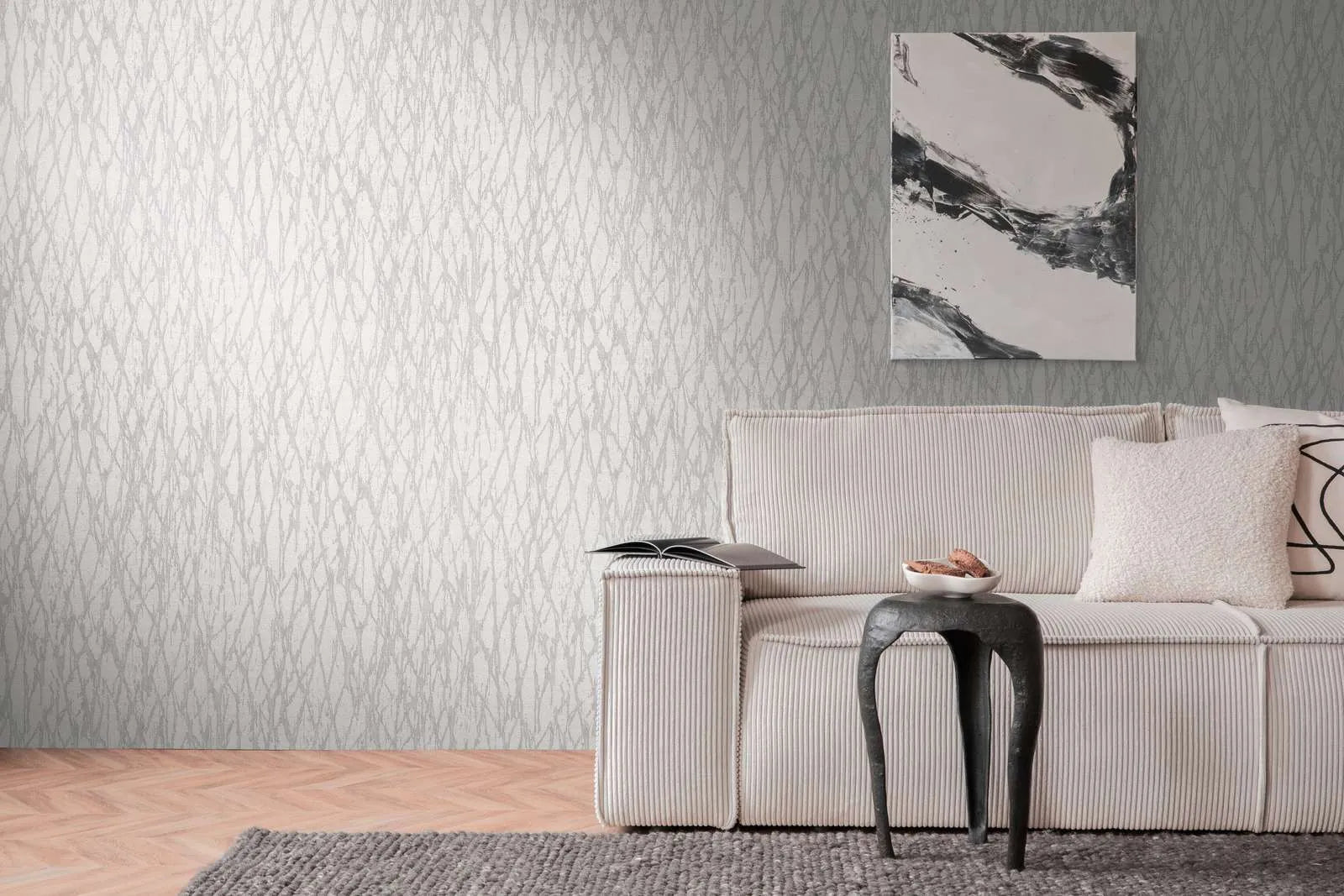 Smart Surfaces - Gridlight plain wallpaper AS Creation