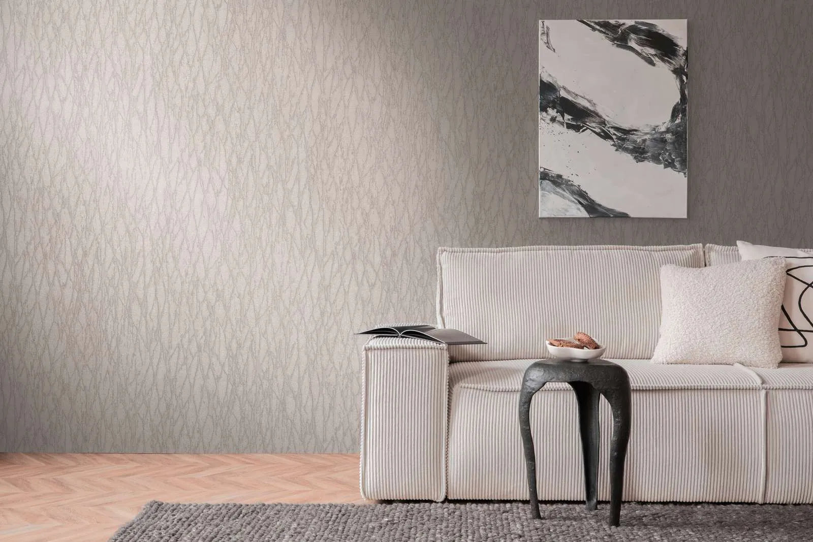 Smart Surfaces - Gridlight plain wallpaper AS Creation