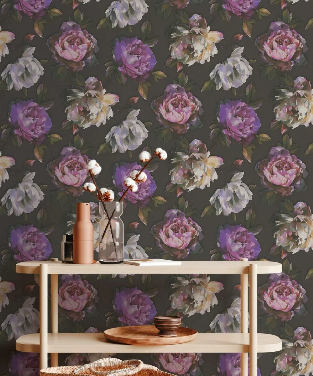 PintWalls II - Noir botanical wallpaper AS Creation