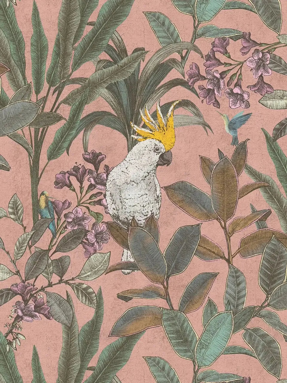 PintWalls II - Quiet Canopy botanical wallpaper AS Creation Roll Pink 397481