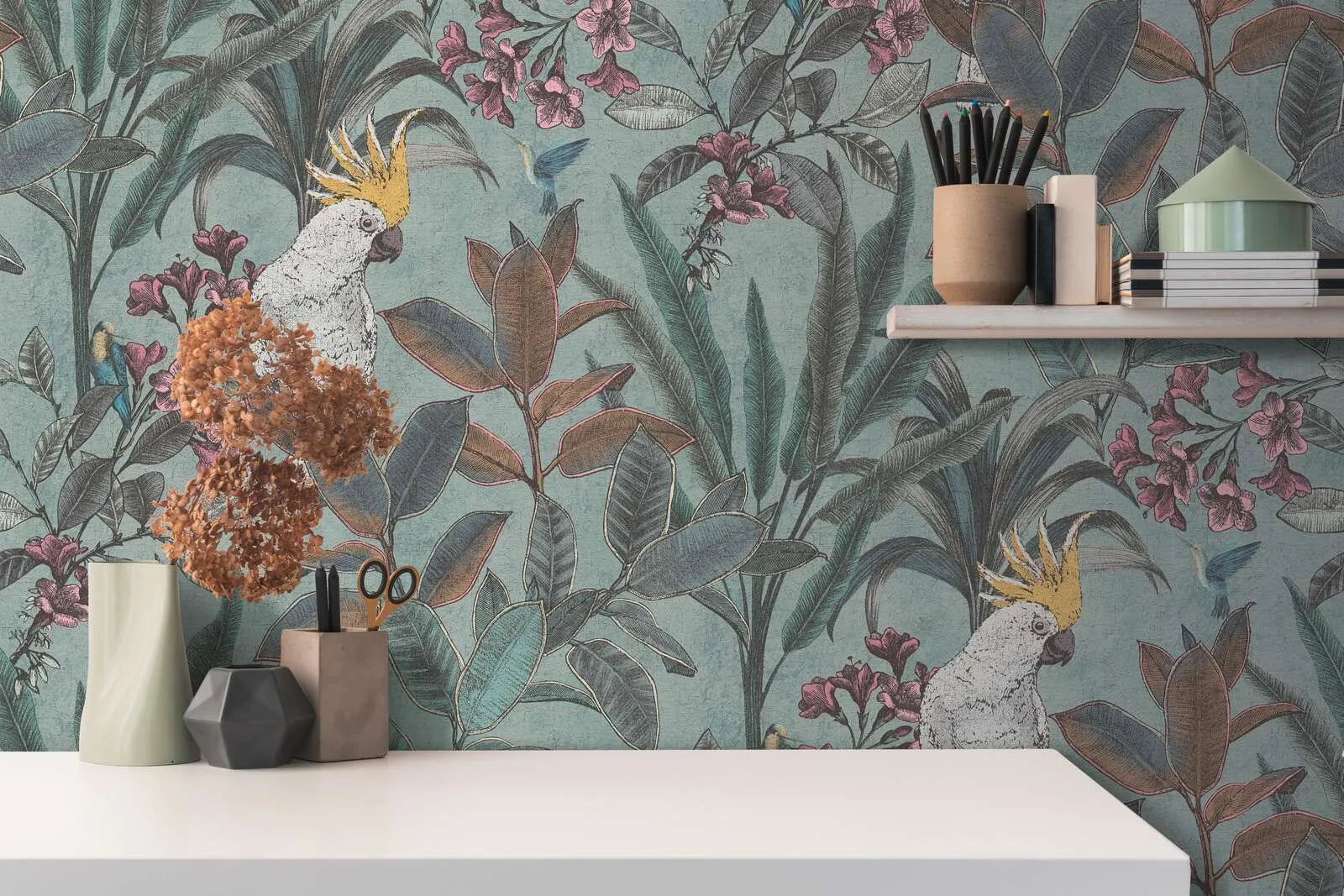PintWalls II - Quiet Canopy botanical wallpaper AS Creation