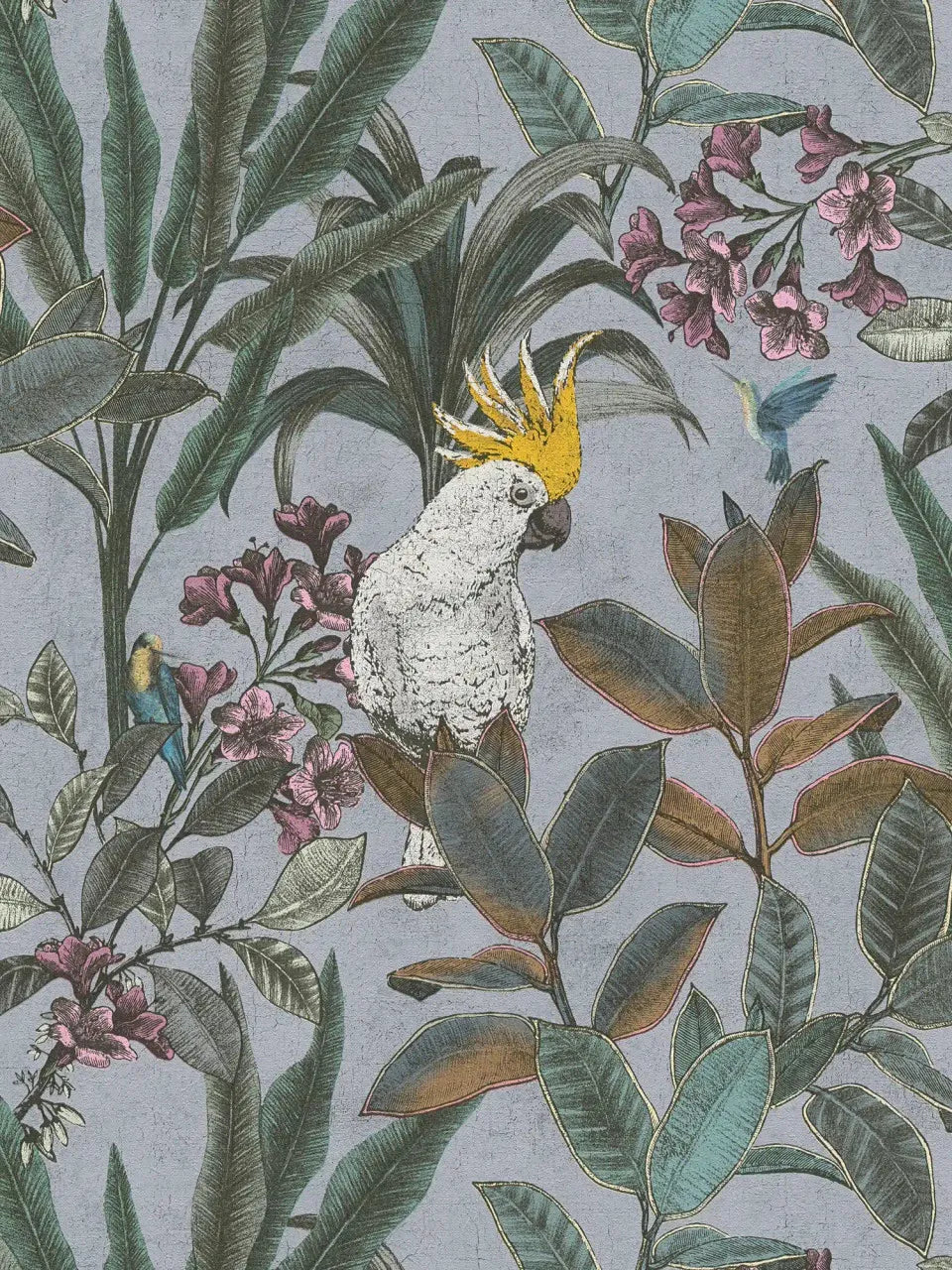 PintWalls II - Quiet Canopy botanical wallpaper AS Creation Roll Blue 397483