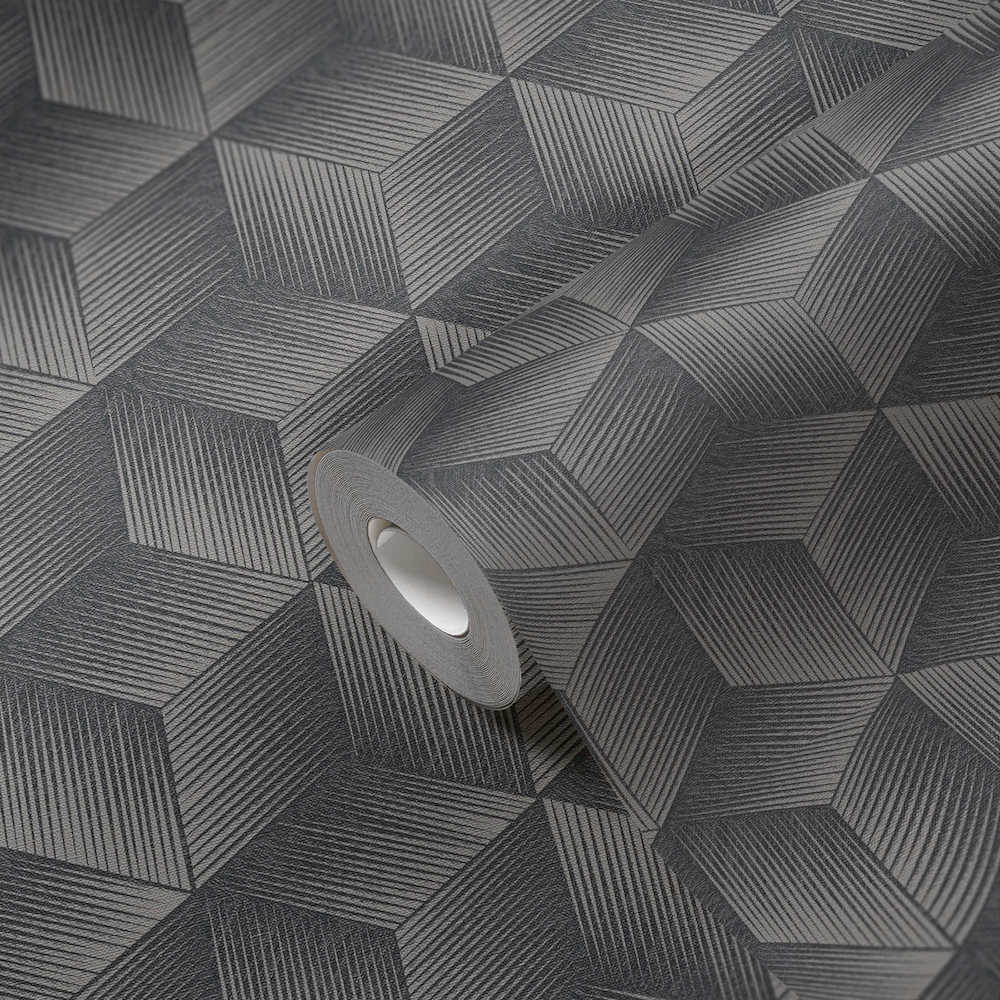 Natural Living - Cubes geometric wallpaper AS Creation    