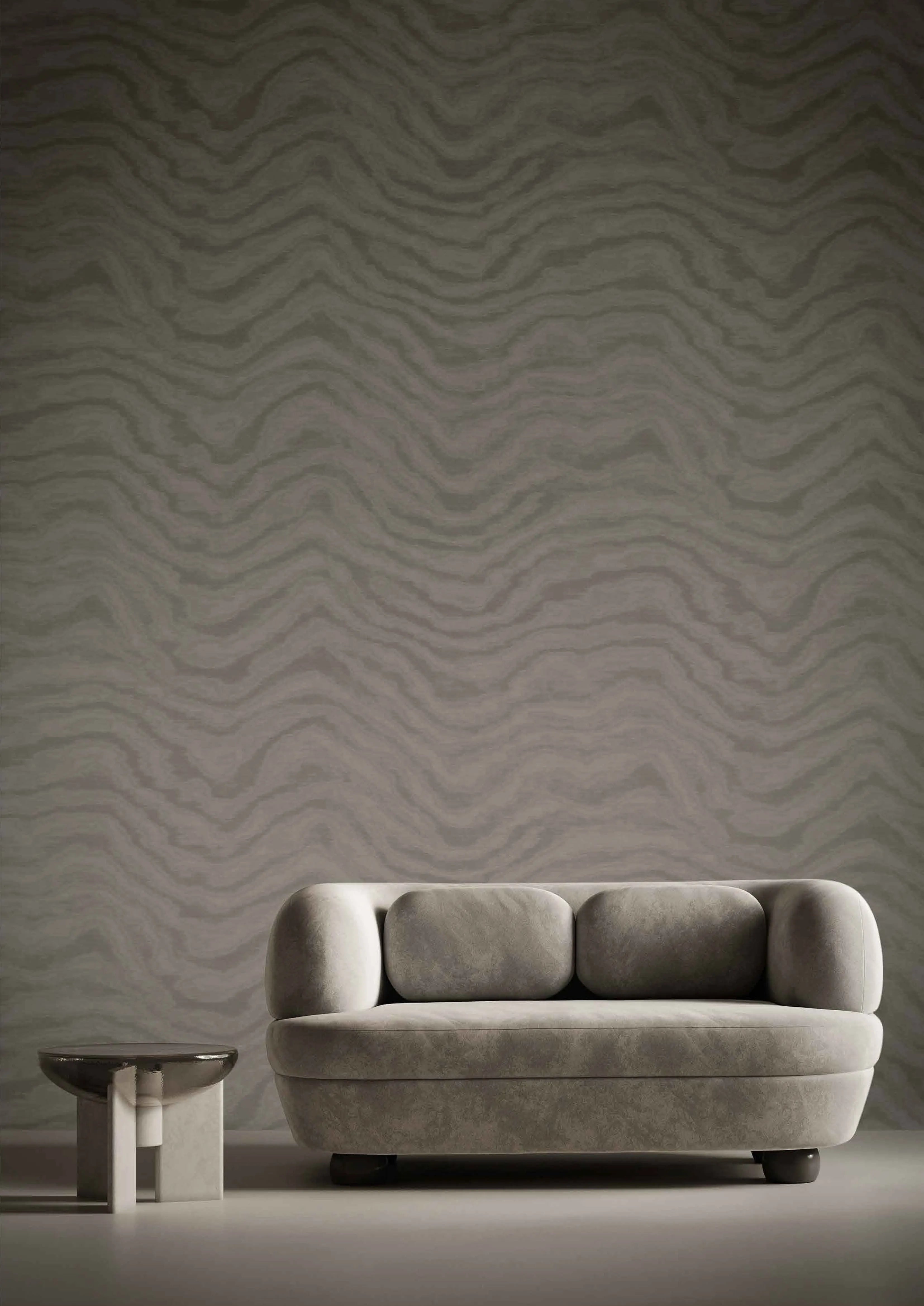 Aura - Moire textile wallpaper Parato