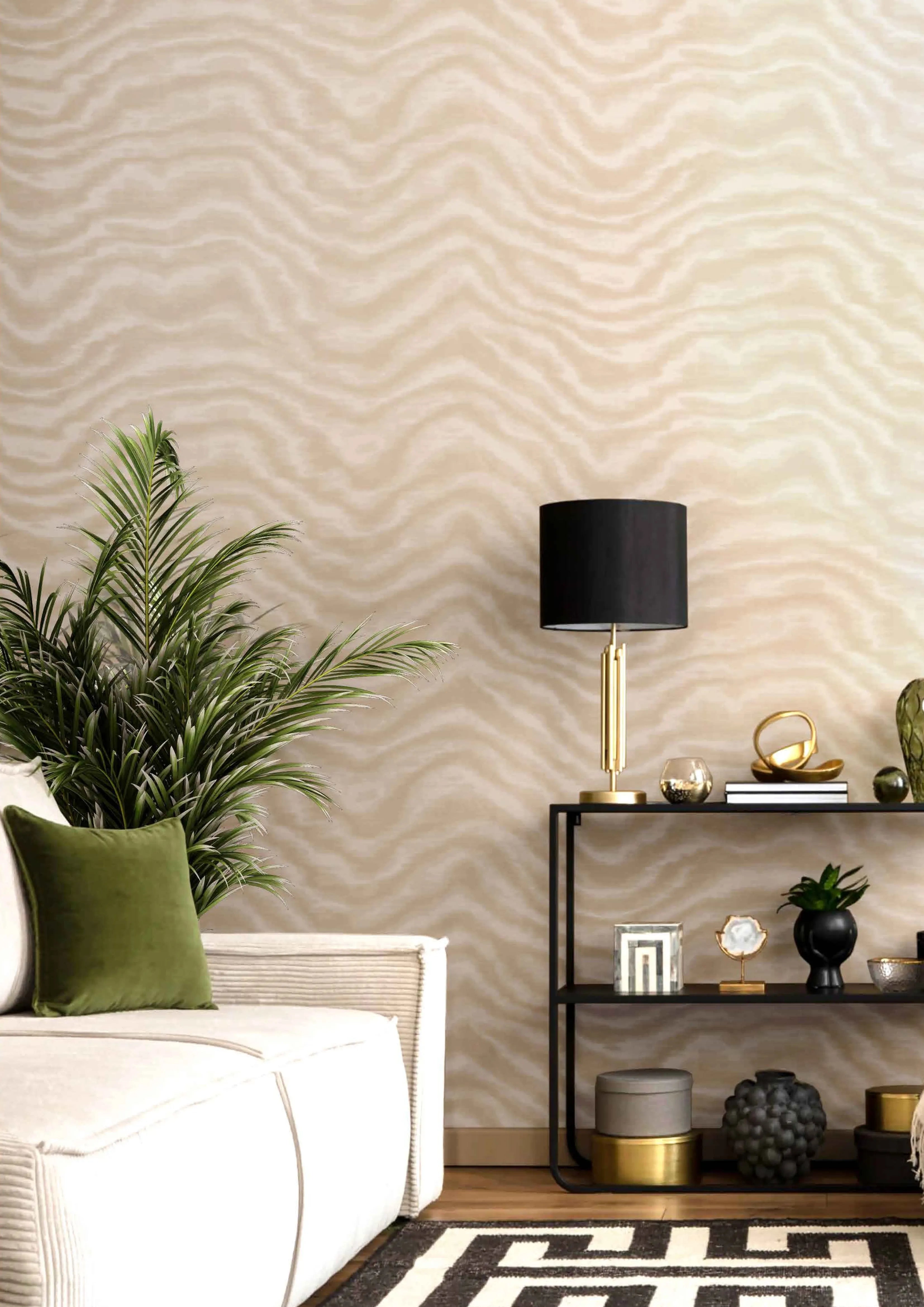 Aura - Moire textile wallpaper Parato