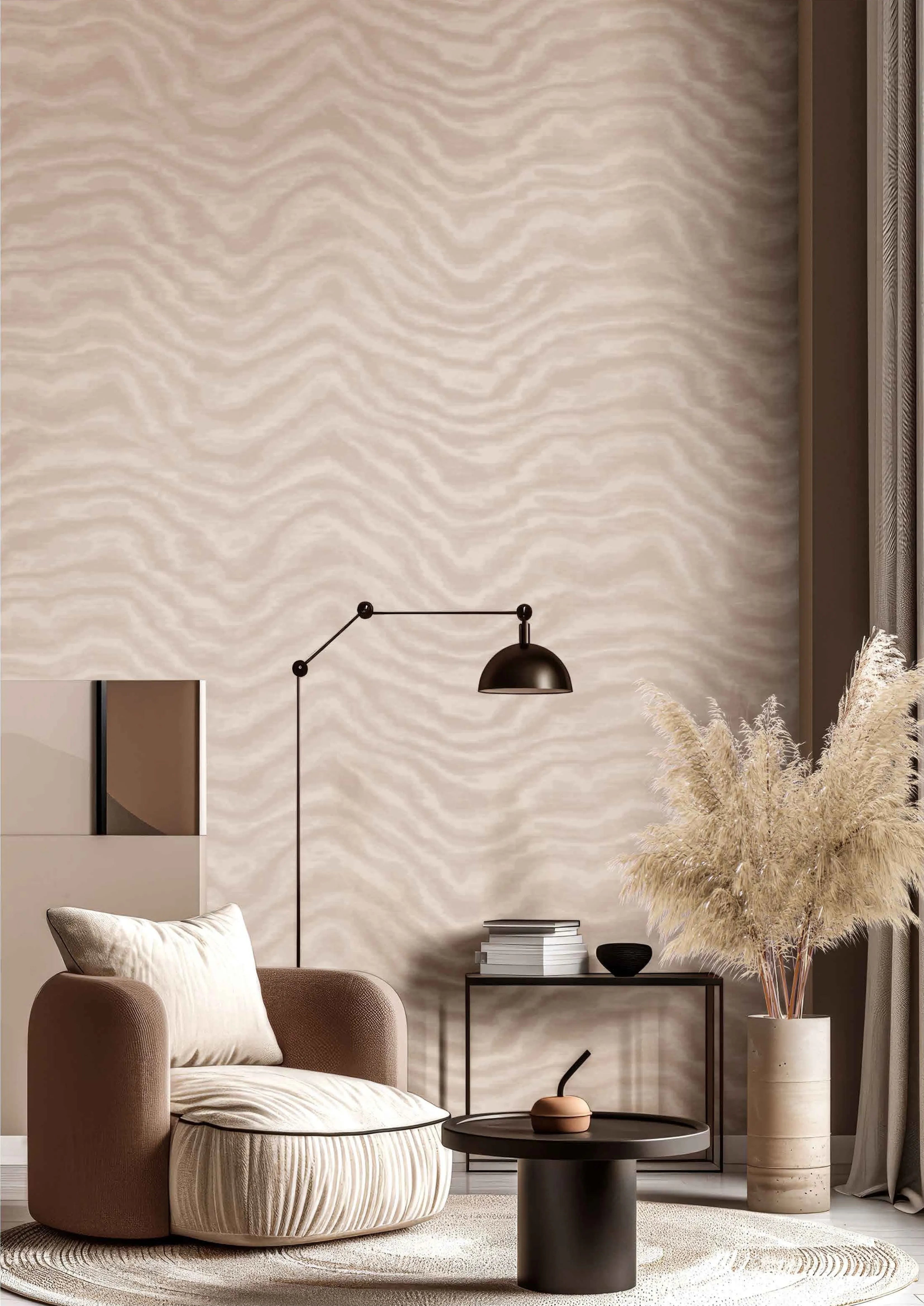 Aura - Moire textile wallpaper Parato