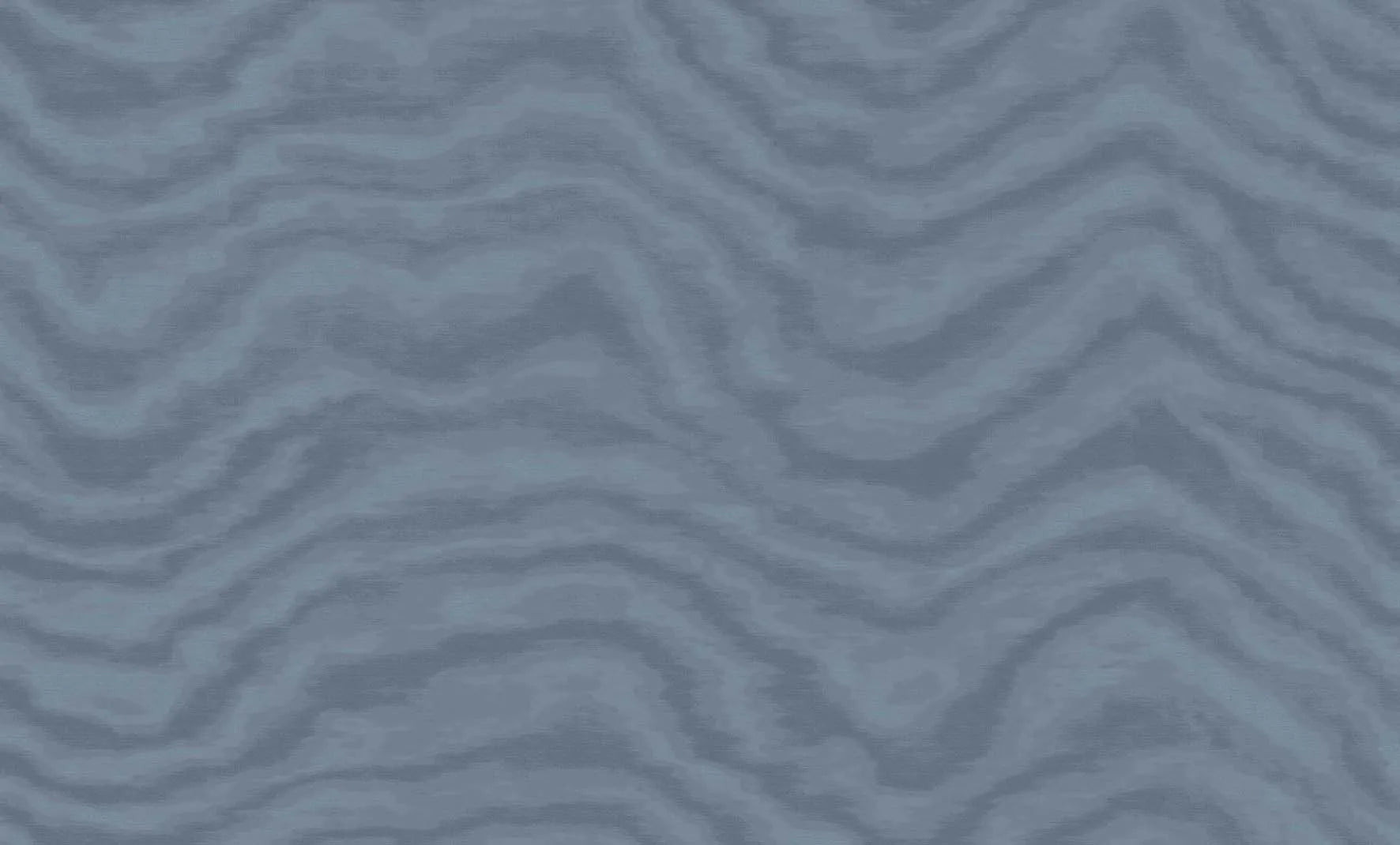 Aura - Moire textile wallpaper Parato Roll Dark Blue 42236