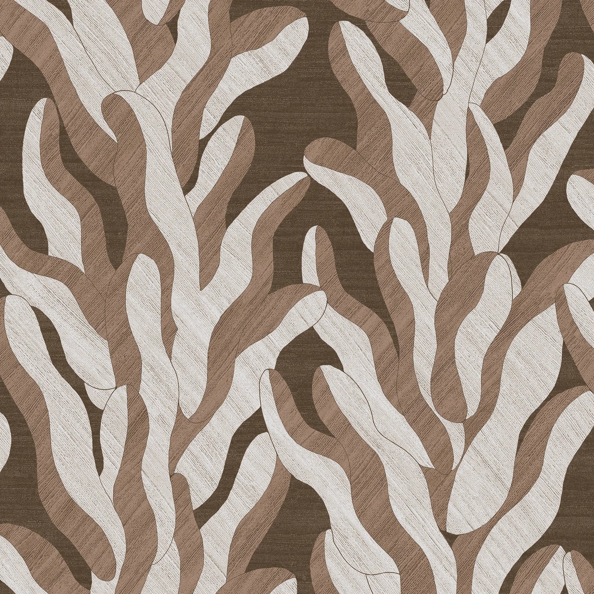 Raku - Ivy botanical wallpaper Hohenberger Roll Brown 65711