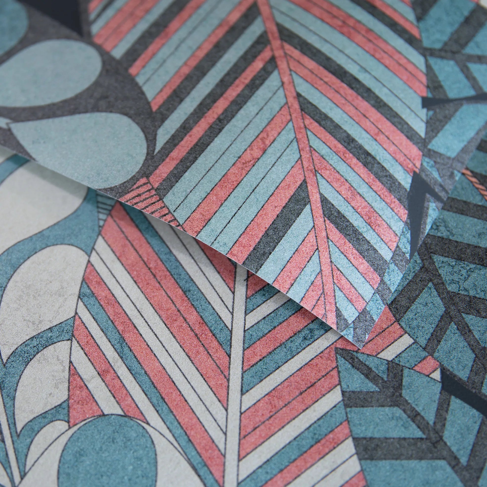 Raku - Cariba botanical wallpaper Hohenberger Roll Red 65712