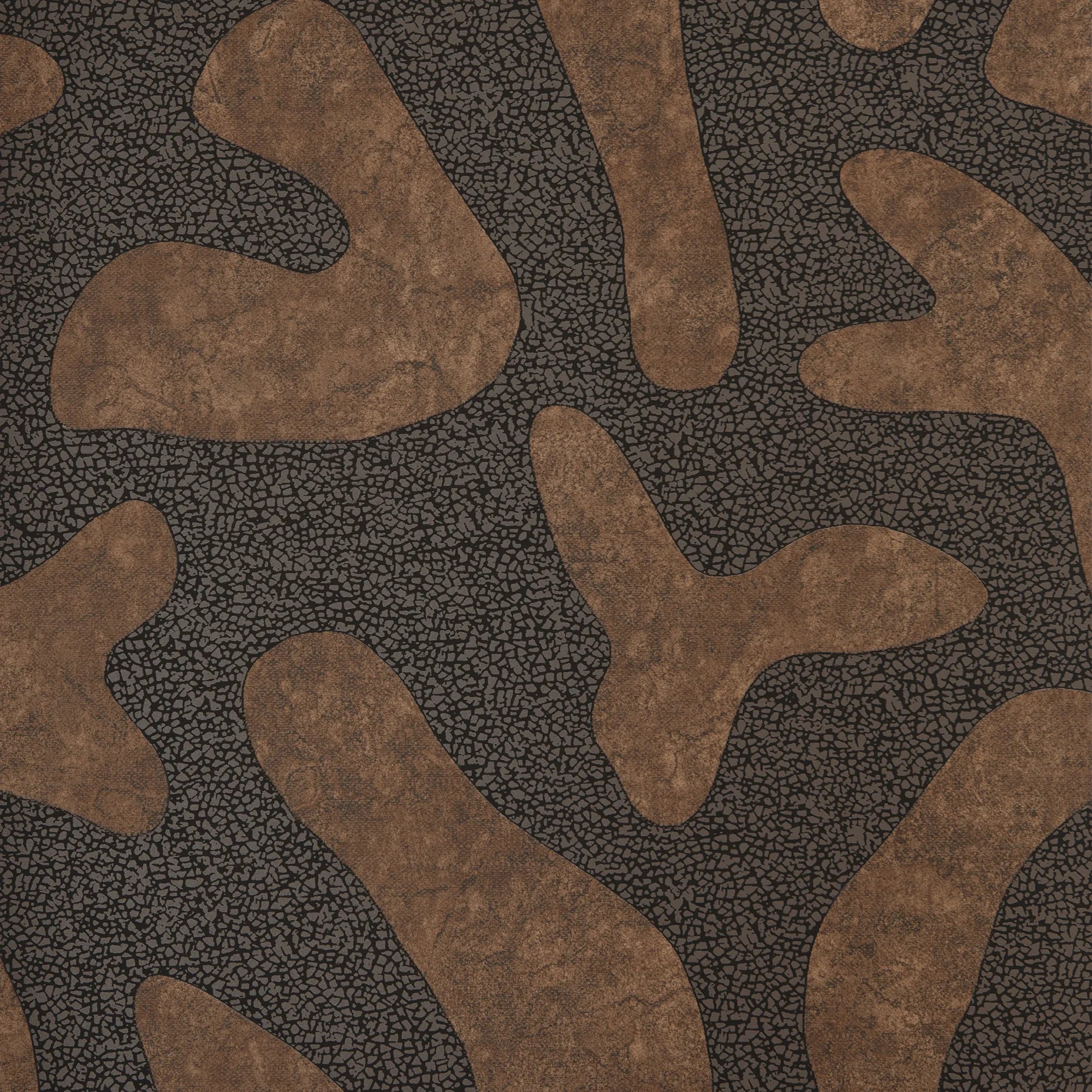 Raku - Elifet bold wallpaper Hohenberger Roll Brown 65730