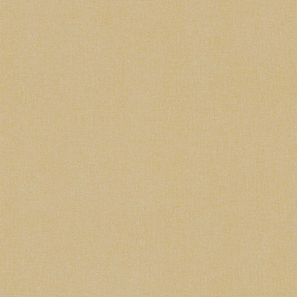 Terra - Fabric Look plain wallpaper AS Creation Roll Yellow  385147