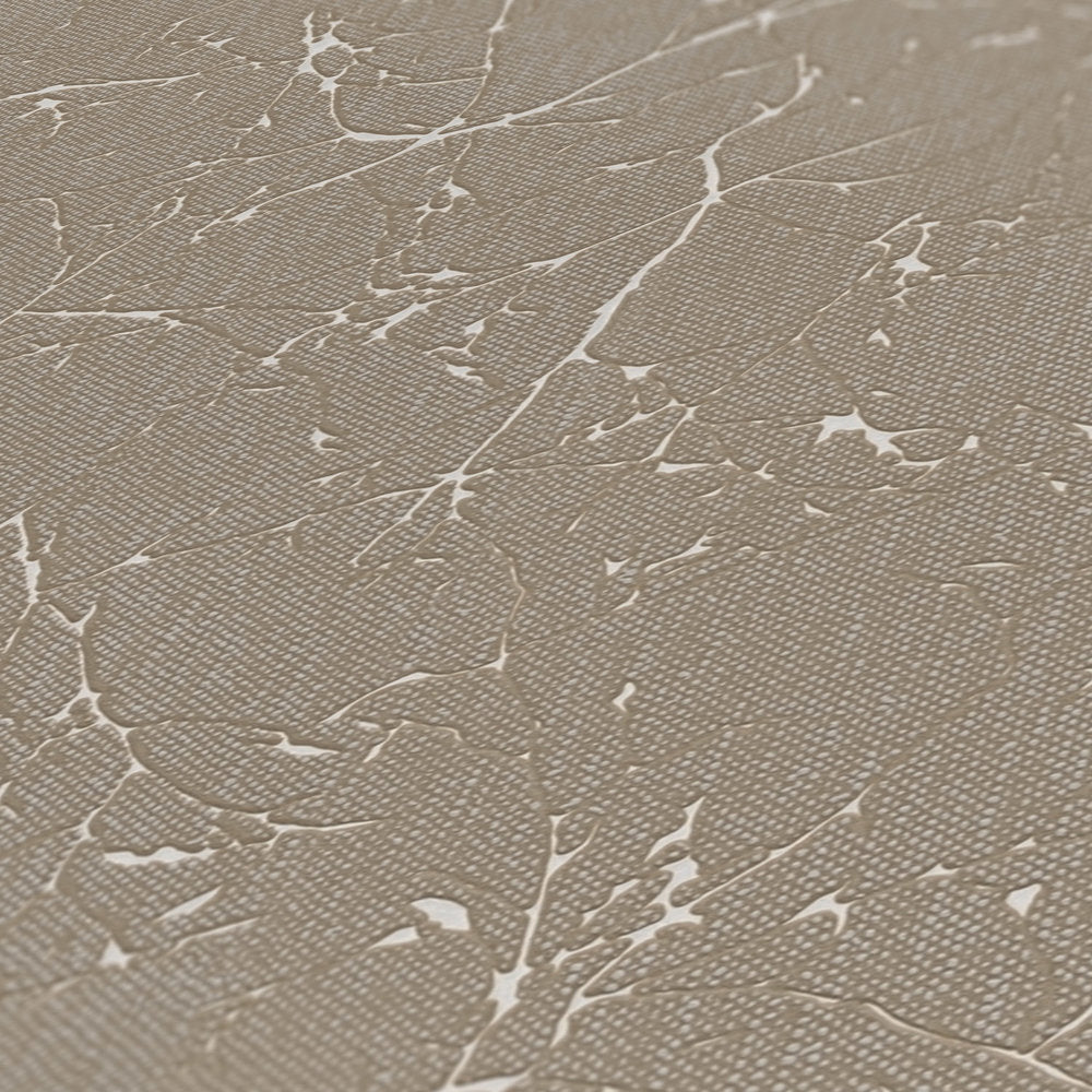 Terra - Metallic Branches botanical wallpaper AS Creation    