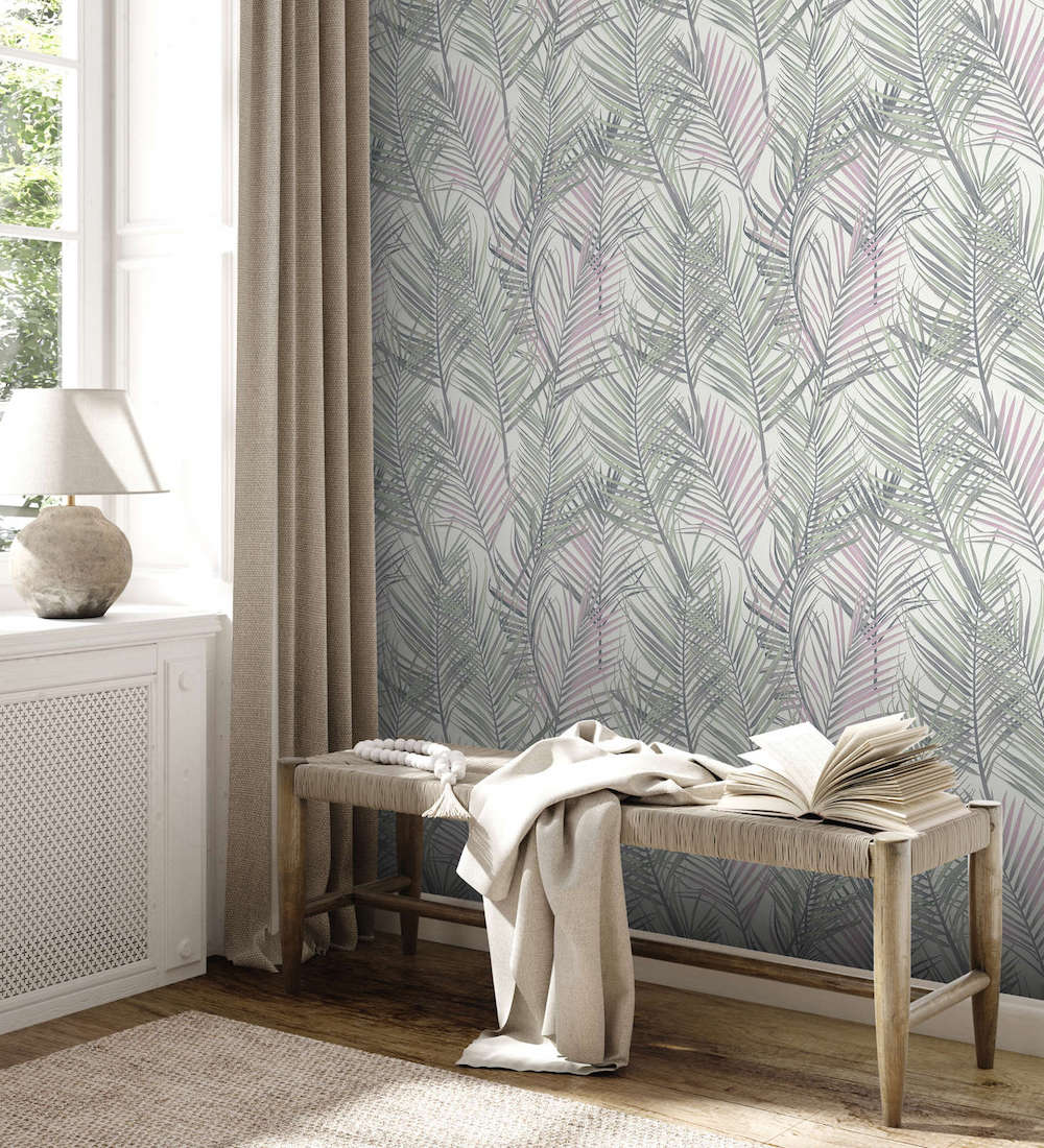 Attractive 2 - Palm Leaves botanical wallpaper AS Creation    