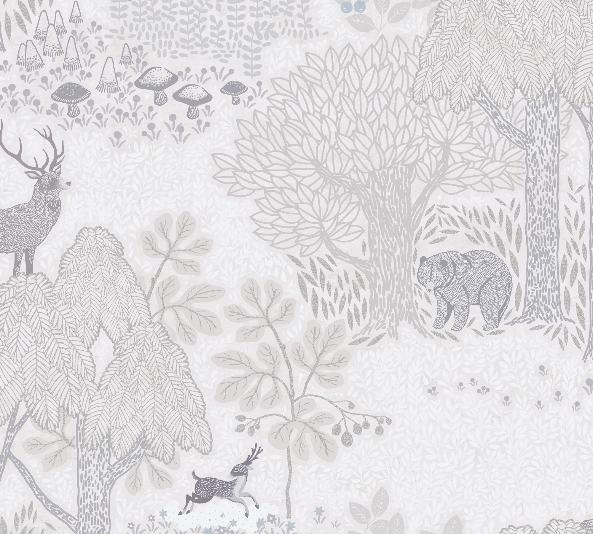 Lilly & Luis - Woods kids wallpaper AS Creation Roll White 771332