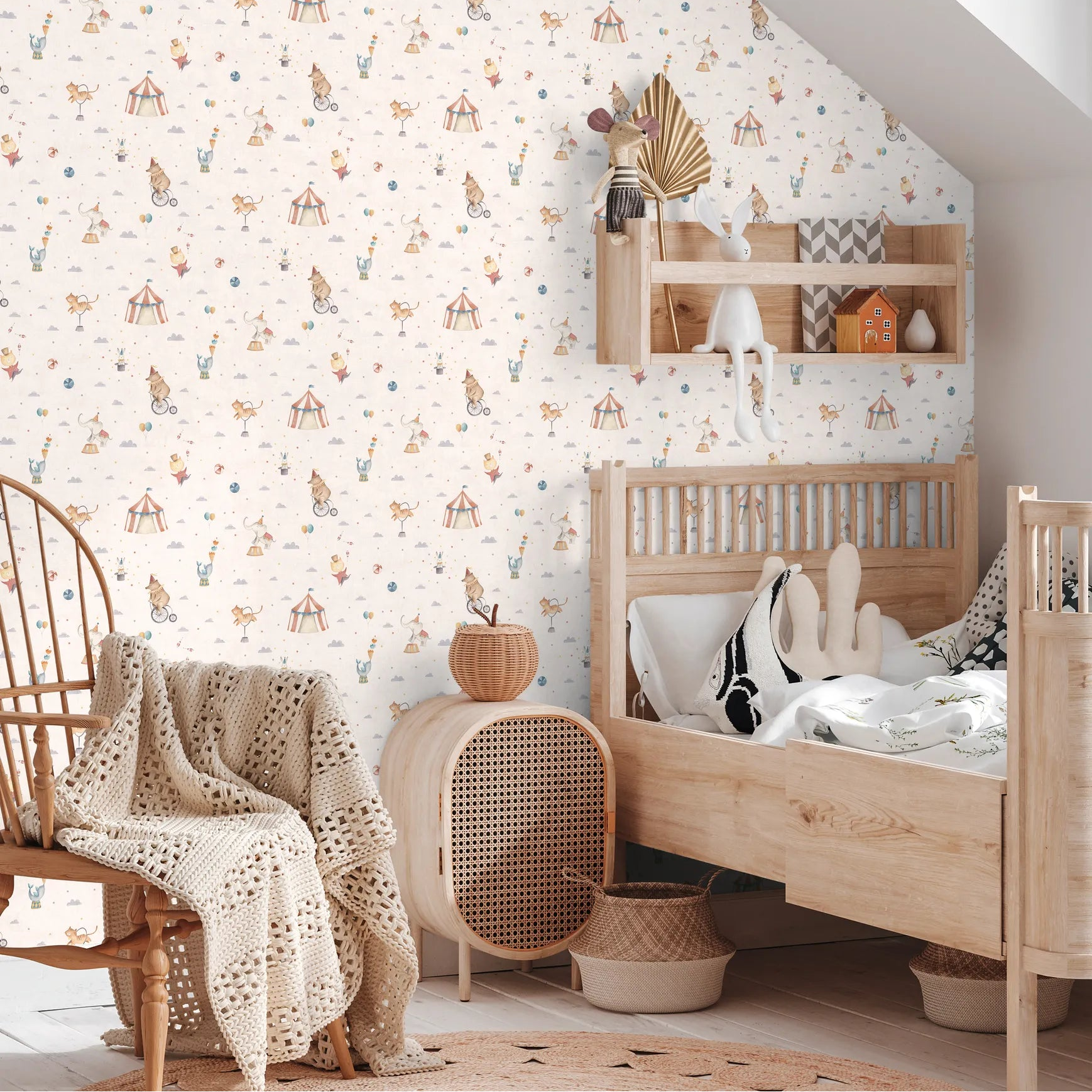 Lilly & Luis - Carousel kids wallpaper AS Creation