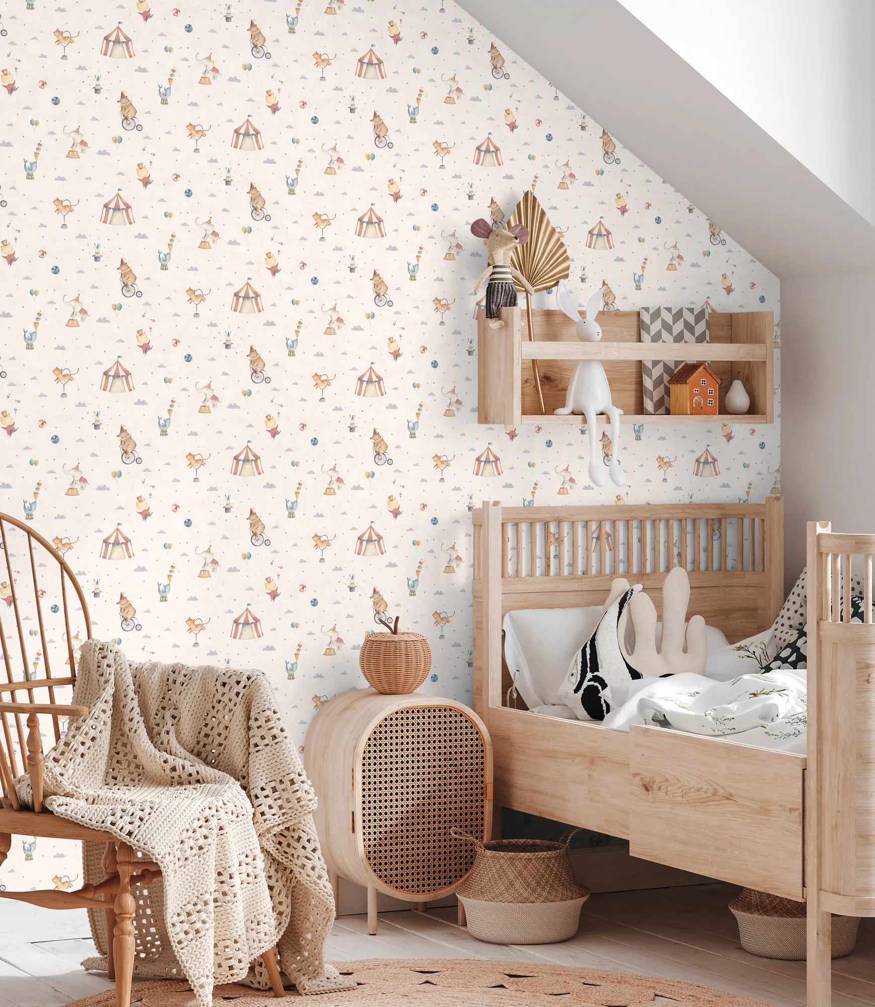 Lilly & Luis - Carousel kids wallpaper AS Creation