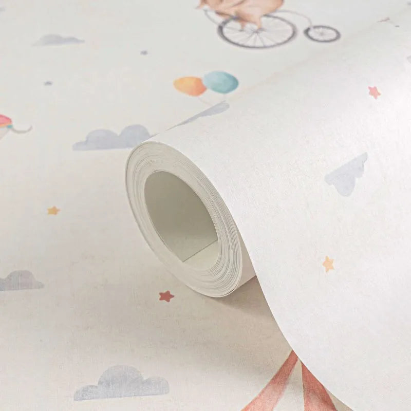 Lilly & Luis - Carousel kids wallpaper AS Creation